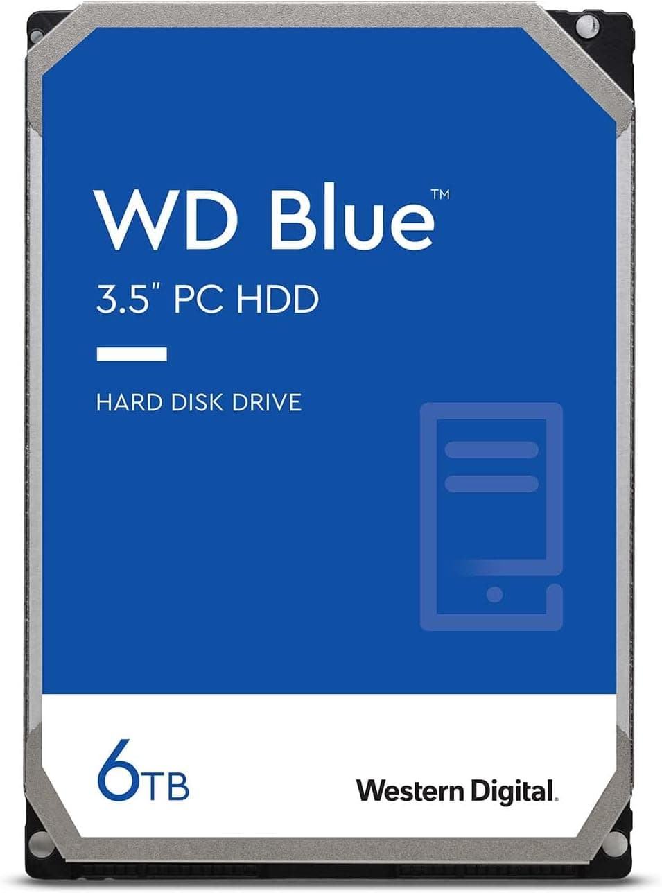 Western Digital ウエスタンデジタル WD Blue 内蔵 HDD ハードディスク 6TB CMR 3.5インチ SATA 5400rpm キャッシュ256MB PC WD60EZAX-EC