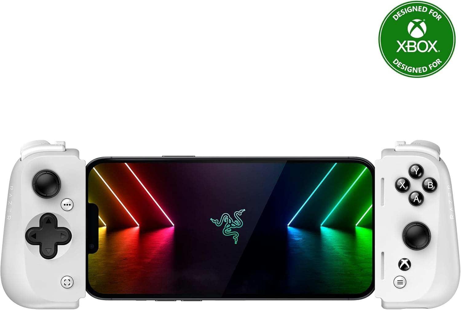 Razer Kishi V2 モバイルゲームコントローラー Xbox Edition iPhone用: コンソール品質コントロール - ユニバーサルフィット - ストリーム PC & Xbox ゲーム - 低遅延 - 無料のNexusアプリ - ホワイト