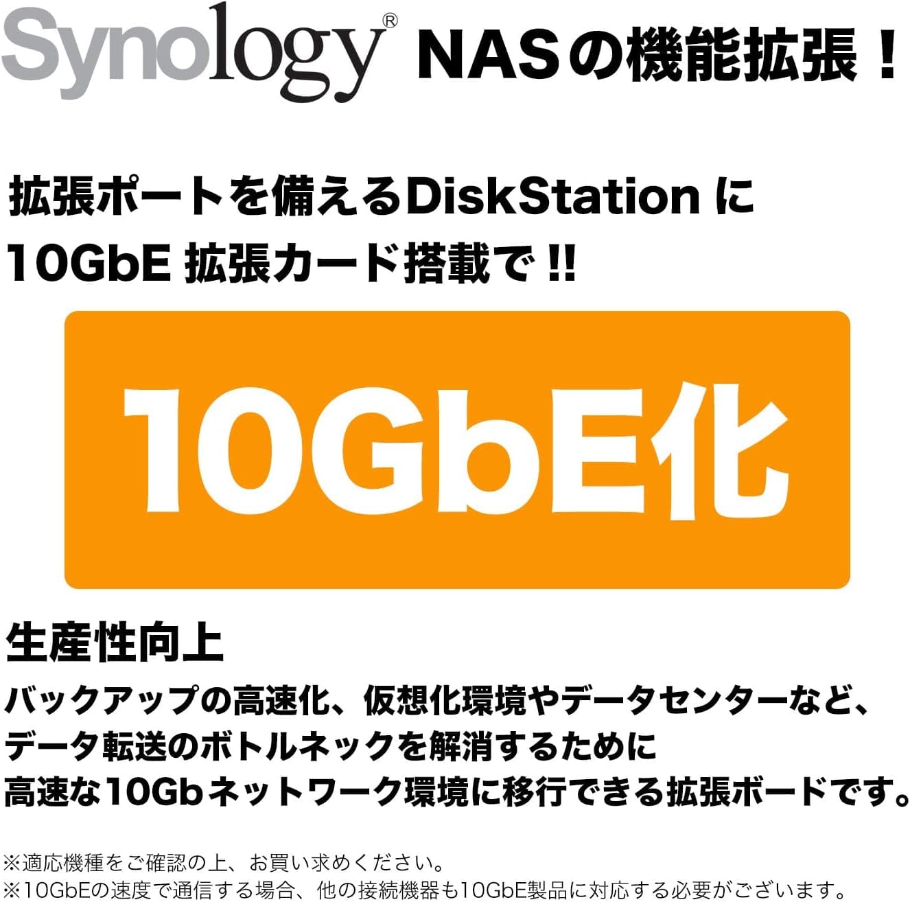 【拡張NIC】Synology E10G18-T2 [10GbE