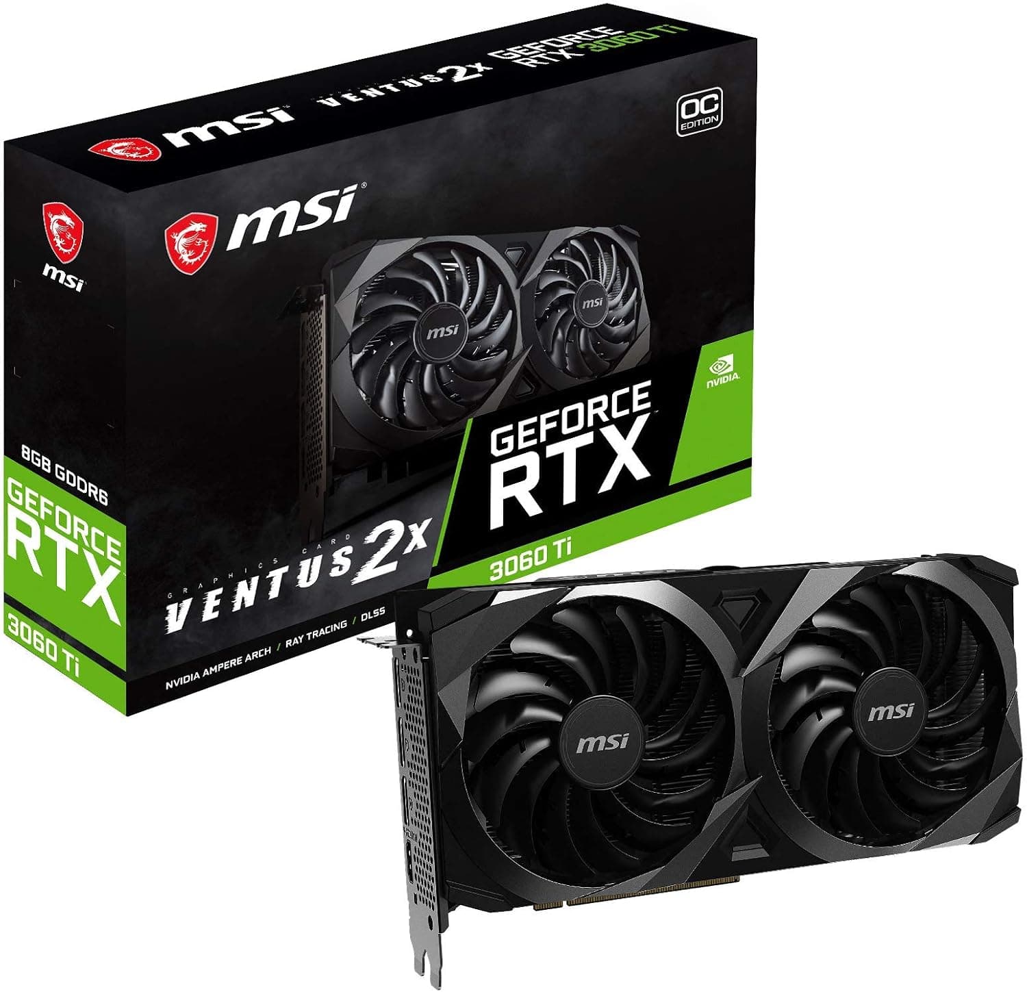 MSI GeForce RTX 3060 Ti VENTUS 2X OC グラフィックスボード VD7445
