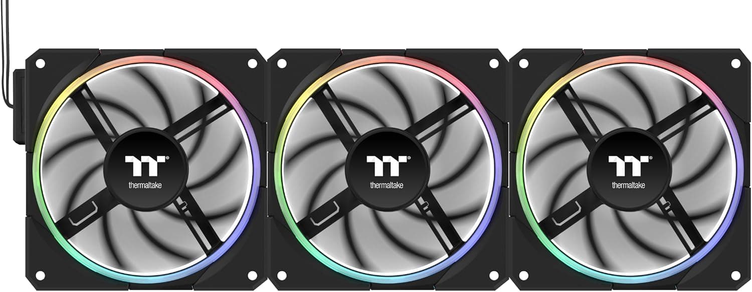 Thermaltake TS120 EX RGB Fan Black 3個パック 120mm PCケースファン CL-F206-PL12SW-A FN2563