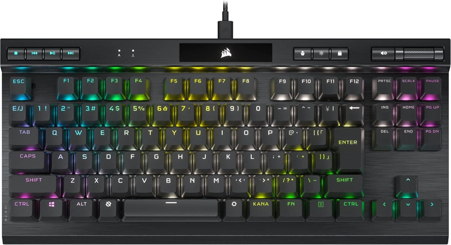CORSAIR K70 RGB TKL CHAMPION OPX Corsair独自OPX軸採用日本レイアウトテンキーレス日本語配列ゲーミングキーボード CH-911901A-JP