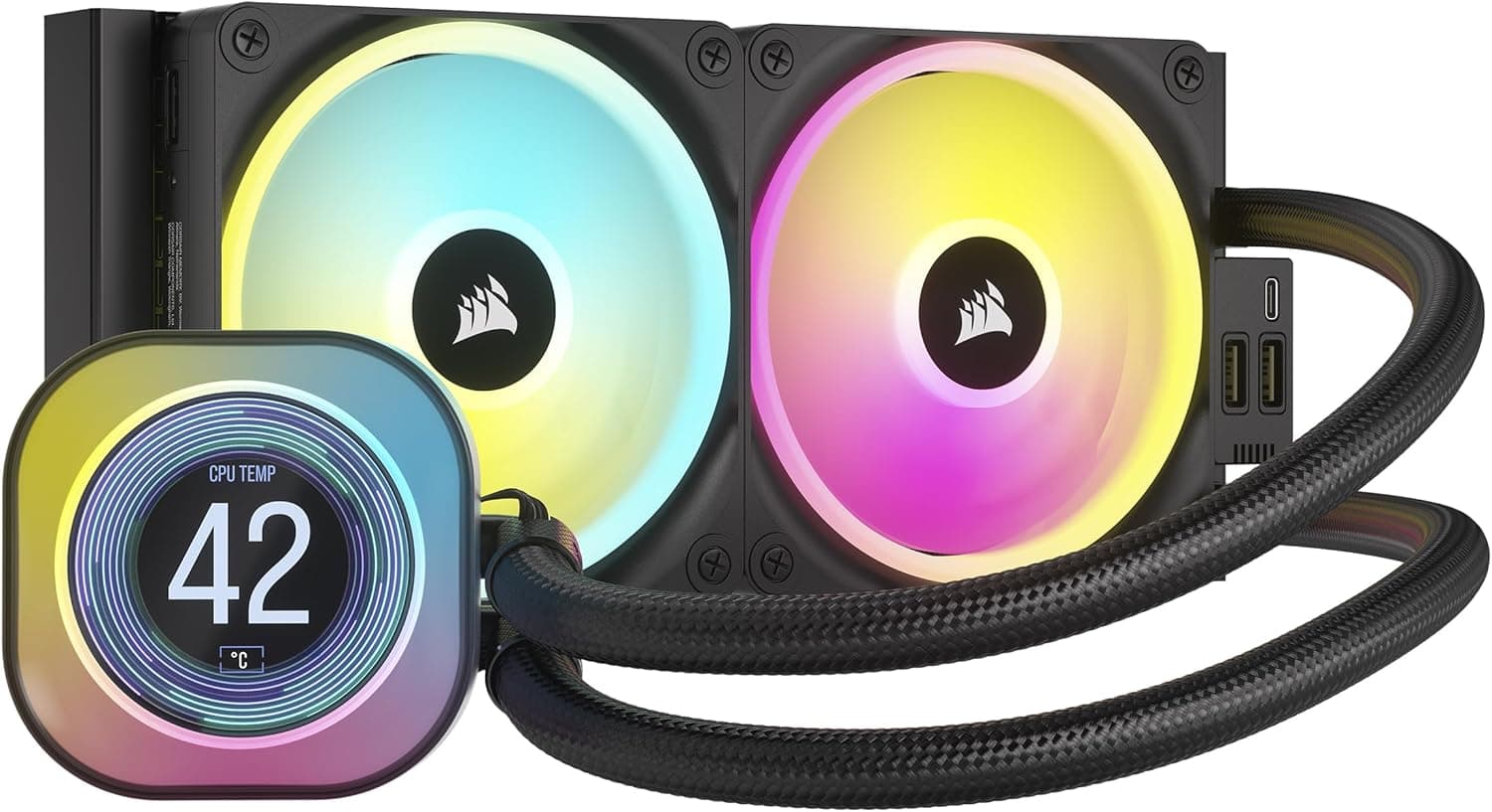 CORSAIR iCUE H100i LCD 240mm 水冷クーラー