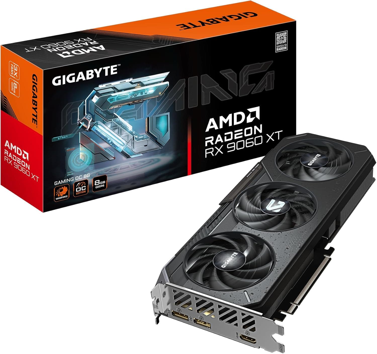 Gigabyte Radeon RX 9060 XT GAMING OC 8Gグラフィックスカード - 8GB GDDR6