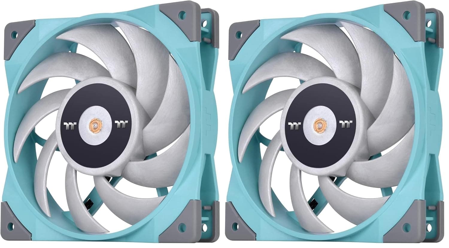 Thermaltake TOUGHFAN 12 Turquoise PCケースファン 12cm CL-F117-PL12TQ-A FN1660 (× 2)