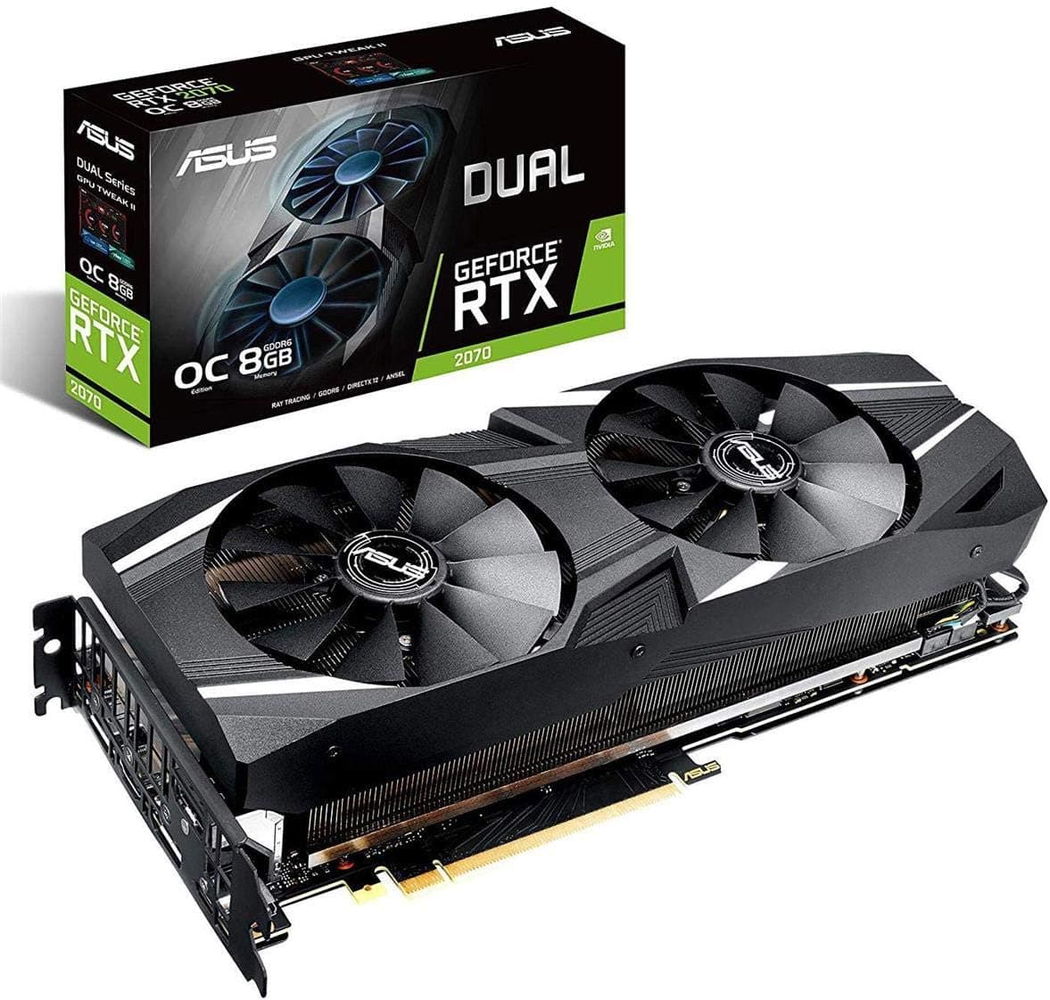 ASUS NVIDIA RTX 2070 SUPER 搭載 デュアルファンモデル 8G DUAL-RTX2070S-O8G-EVO