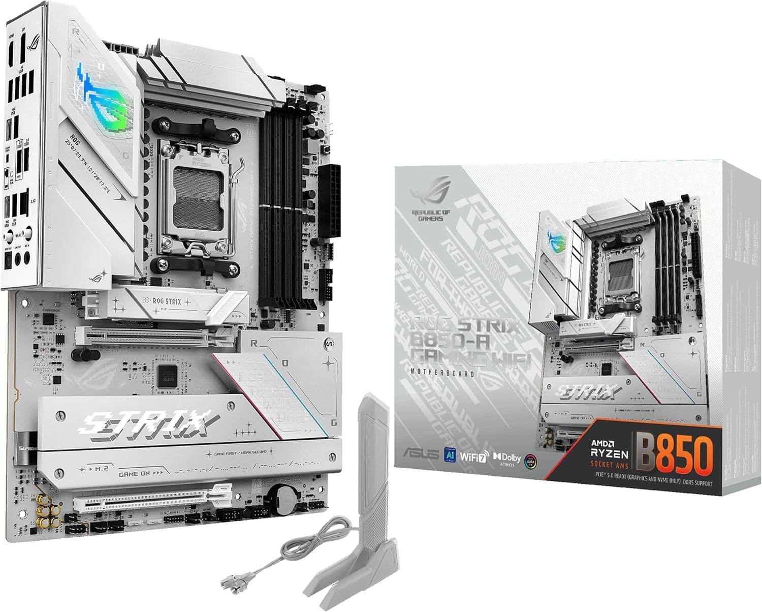 ASUS AMD AM5 AMD B850 ATX マザーボード Ryzen 9000 &8000 & 7000 Series 対応