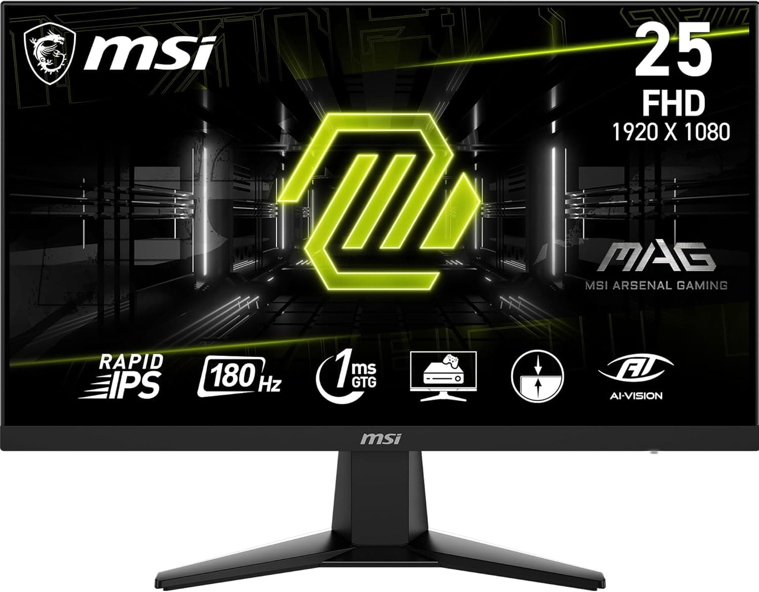 MSI G256F 25インチ 1920 x 1080 (FHD) コンピューターモニター