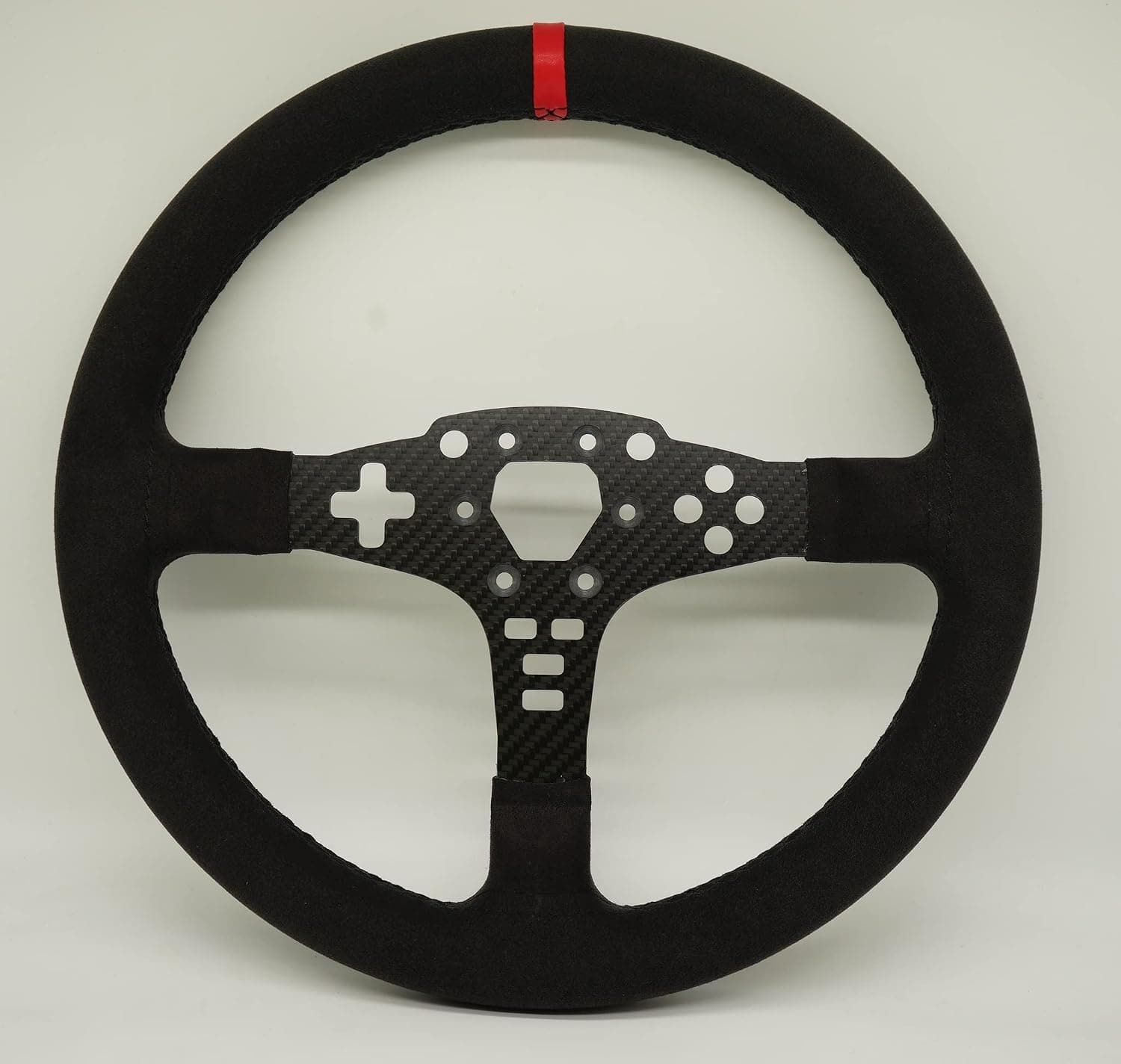 SIMPUSH MOZA R5 レーシングゲームステアリングホイール 改造ハンドル(カーボンファイバー