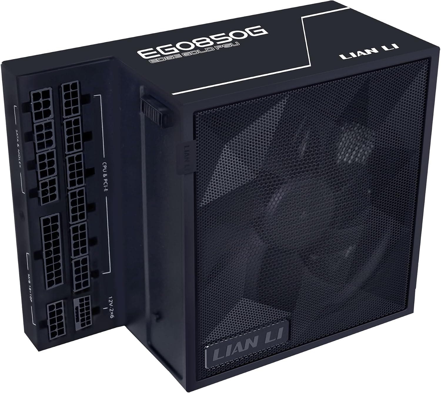 Lian Li EDGE ゴールド 850W PC 電源 ブラック