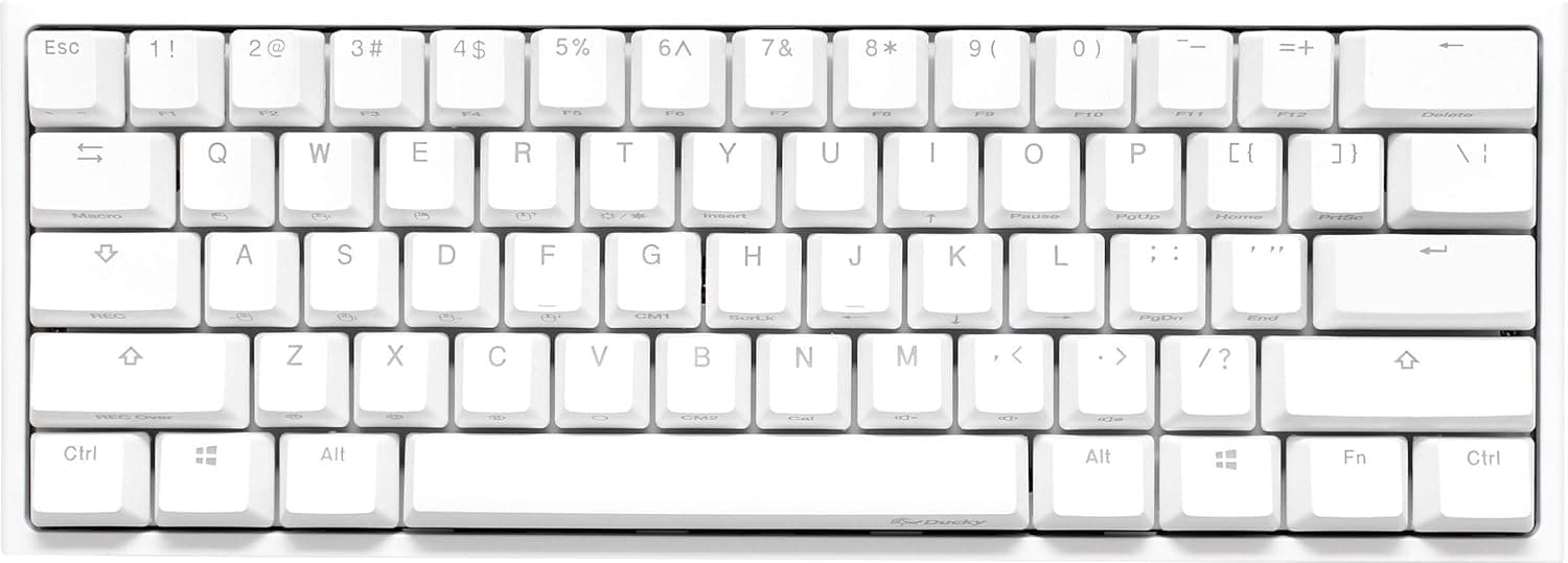 Ducky one 2 ミニホワイト - チェリー MX シルバー スイッチ - バージョン 2 (ラットスペースバーの年) [マッキントッシュ