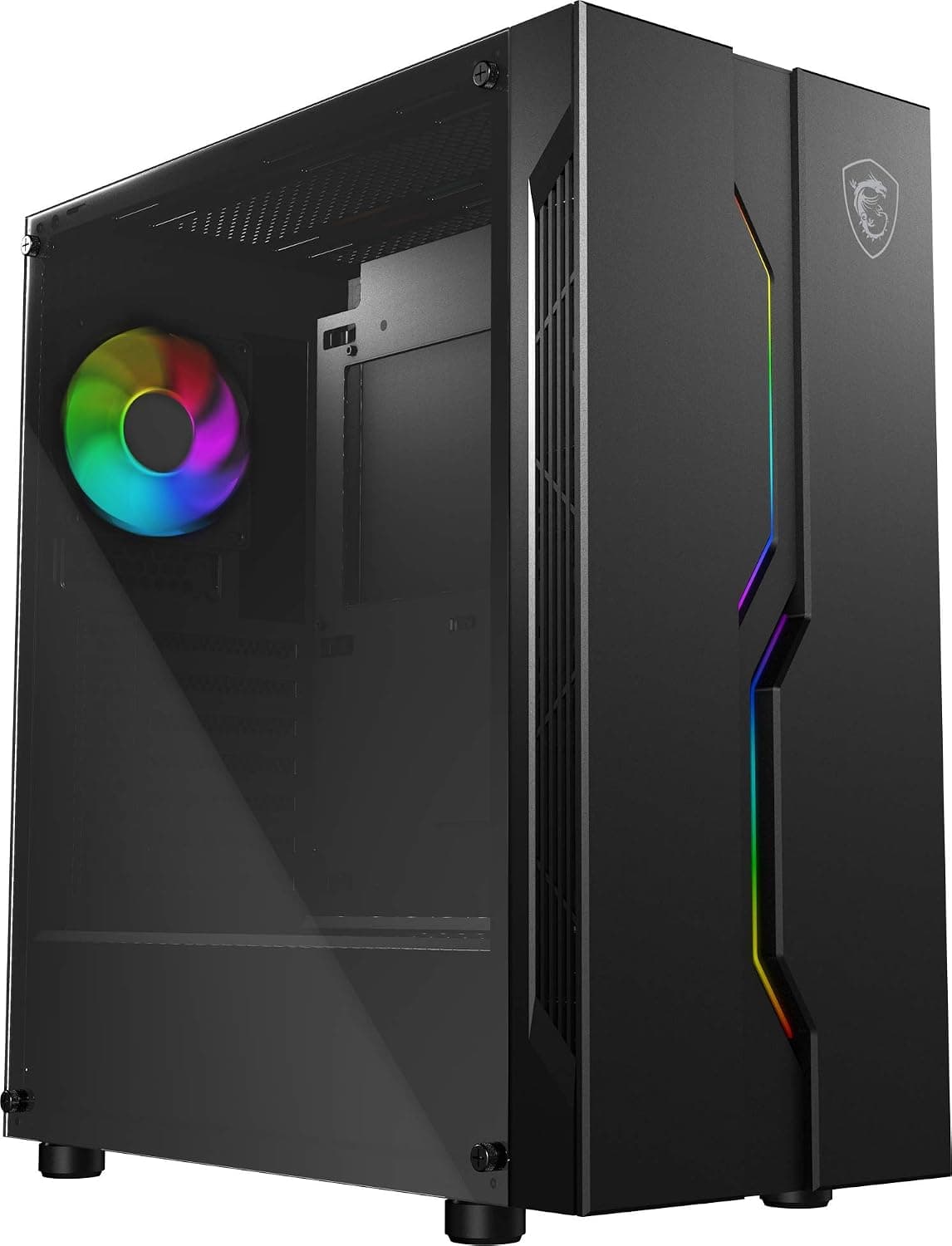 MSI MAG VAMPIRIC 010X ミッドタワー ゲーミングコンピュータケース ブラック