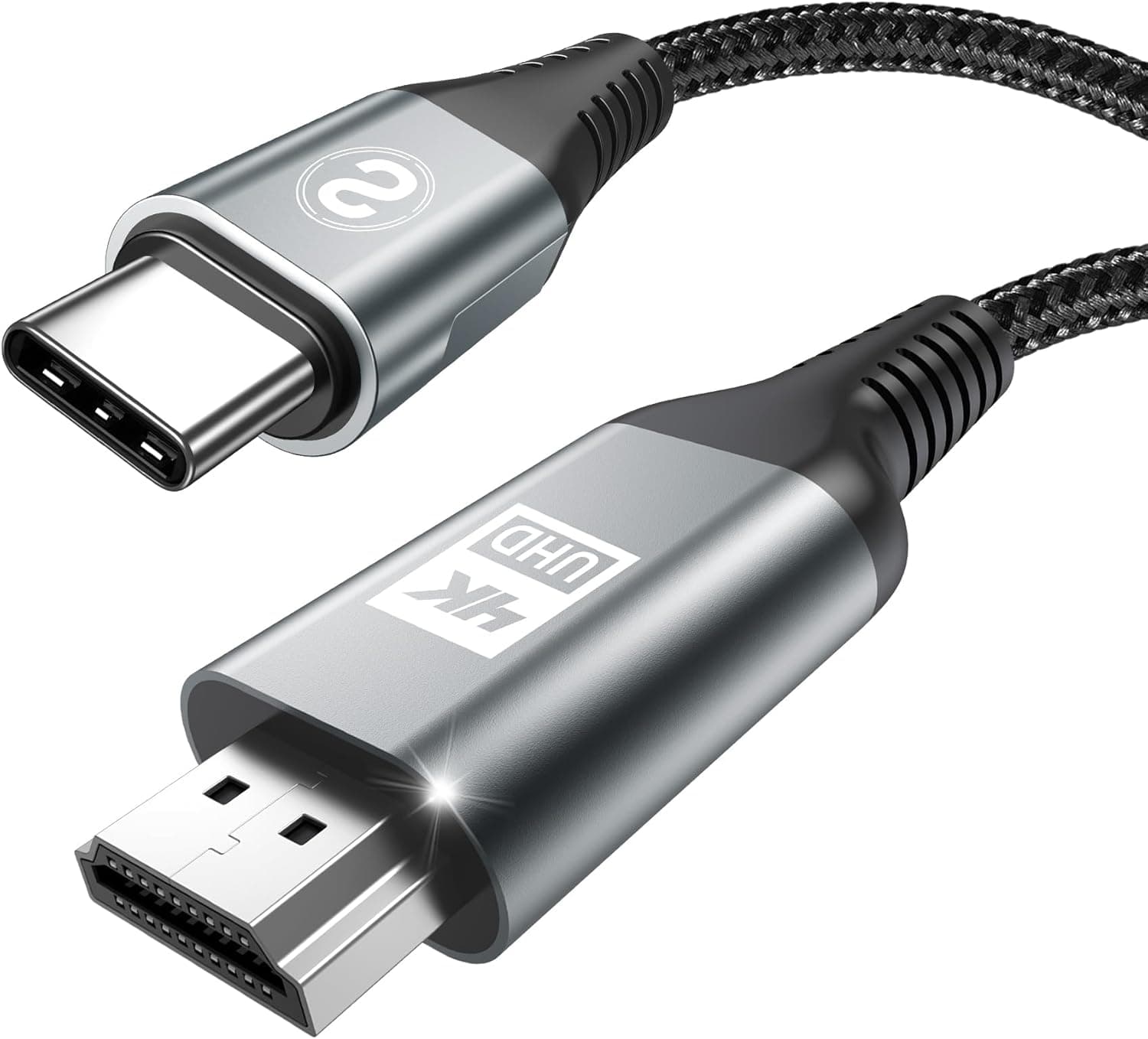 USB Type C HDMI 変換ケーブル 0.5M【4K@60Hz UHD映像出力】USB C HDMI 変換【単方向通信】タイプC to HDMIケーブル Thunderbolt 3