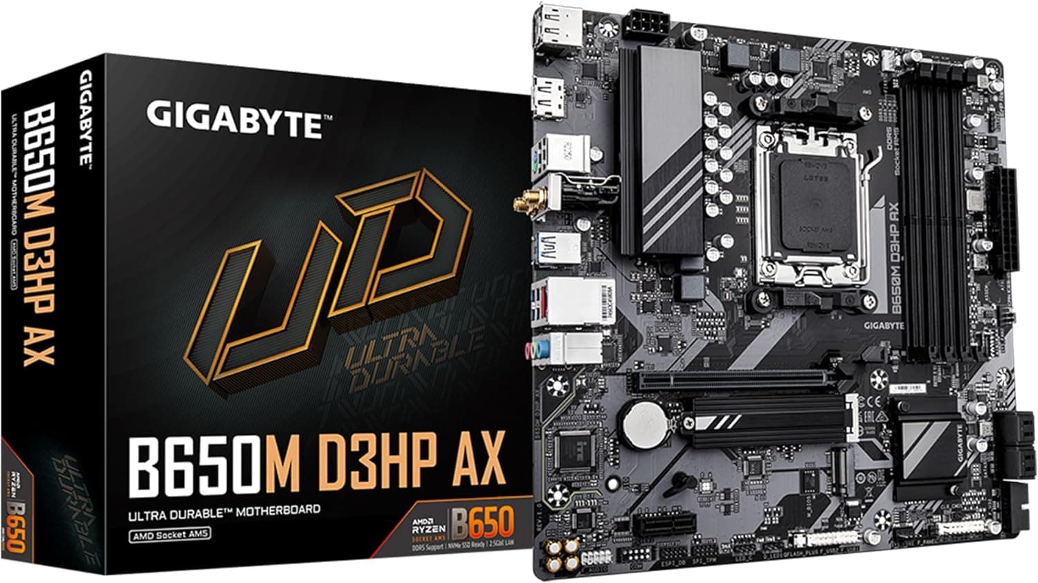 GIGABYTE B650M D3HP AX (rev. 1.0) AM5 LGA 1718 AMD B650 M-ATX DDR5