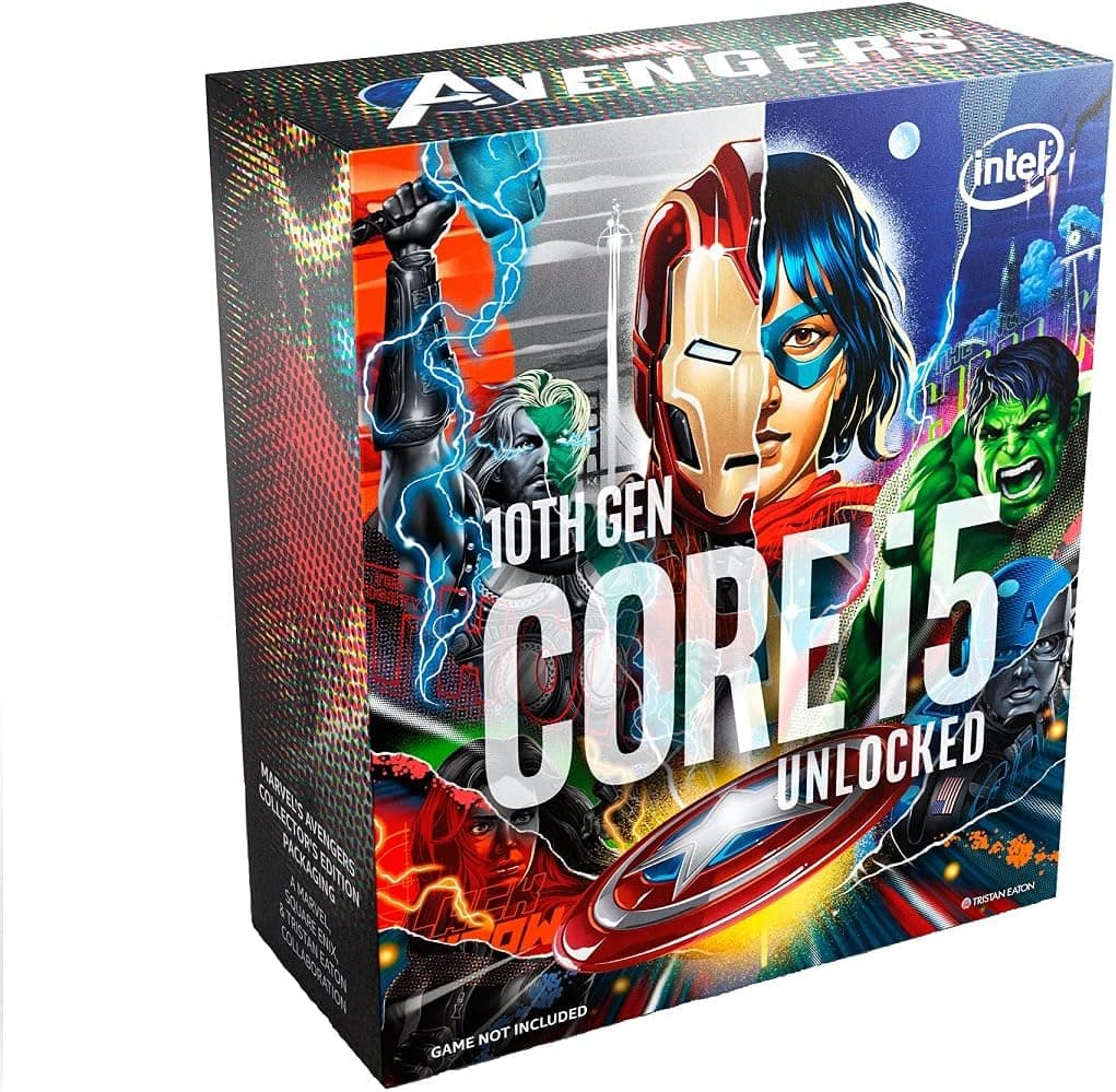 インテル® Core™ i5-10600K デスクトッププロセッサー Marvel's Avengers コレクターズエディションパッケージ 6コア最大4.8GHz アンロック LGA1200 (インテル® 400シリーズチップセット) 125W