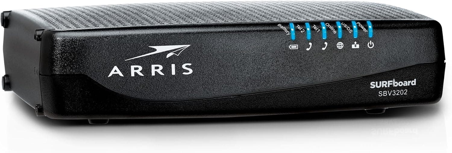 Xfinityインターネットおよび音声用ARRISサーフボード（32 x 8）DOCSIS 3.0ケーブルモデム（モデルSBV3202）