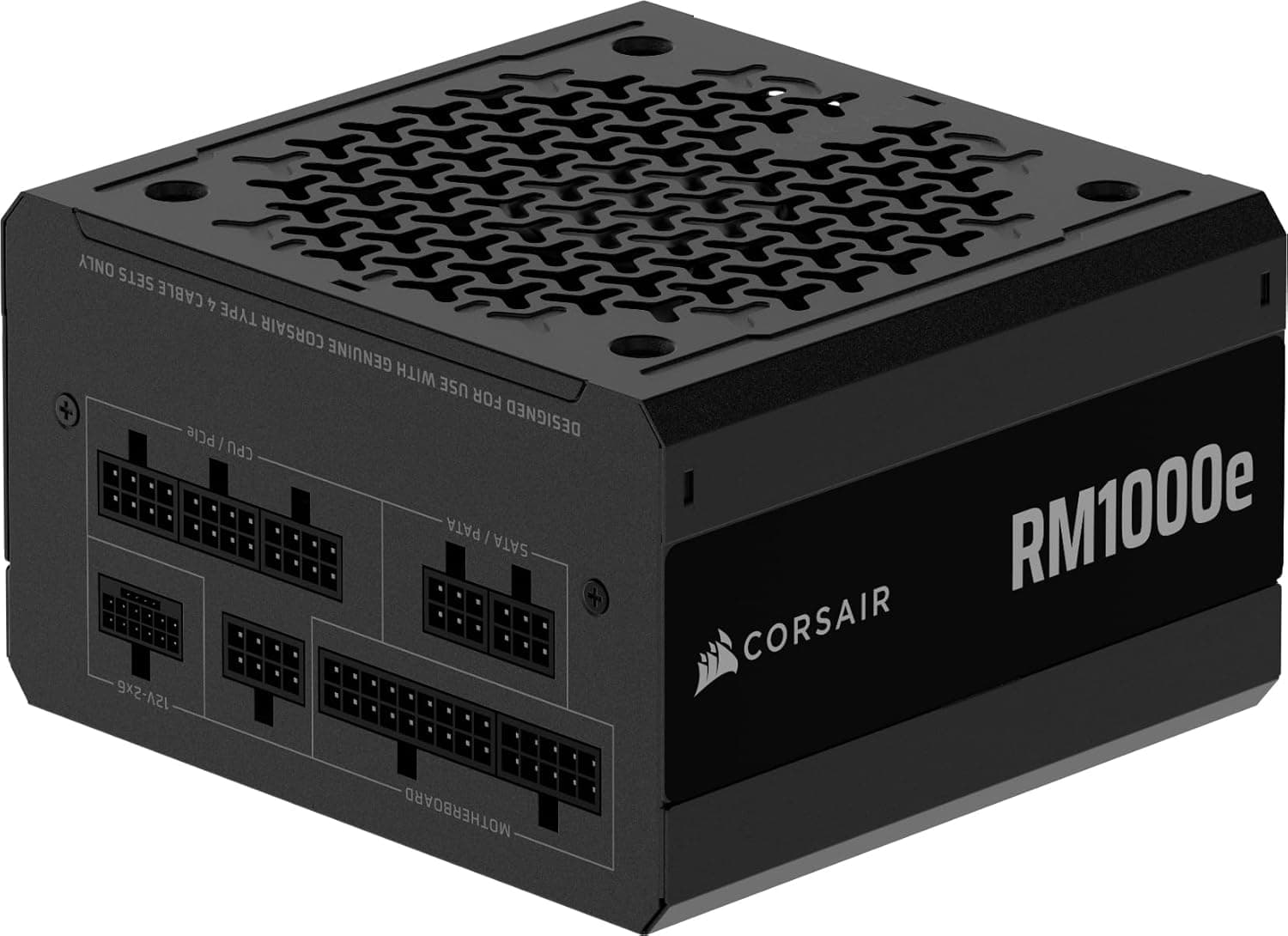 Corsair RM1000e (2025) 完全モジュラーATX電源 12V-2x6ケーブル付き ATX 3.1およびPCIe 5.1に対応 Cybenetics Gold 105°Cのコンデンサブラック