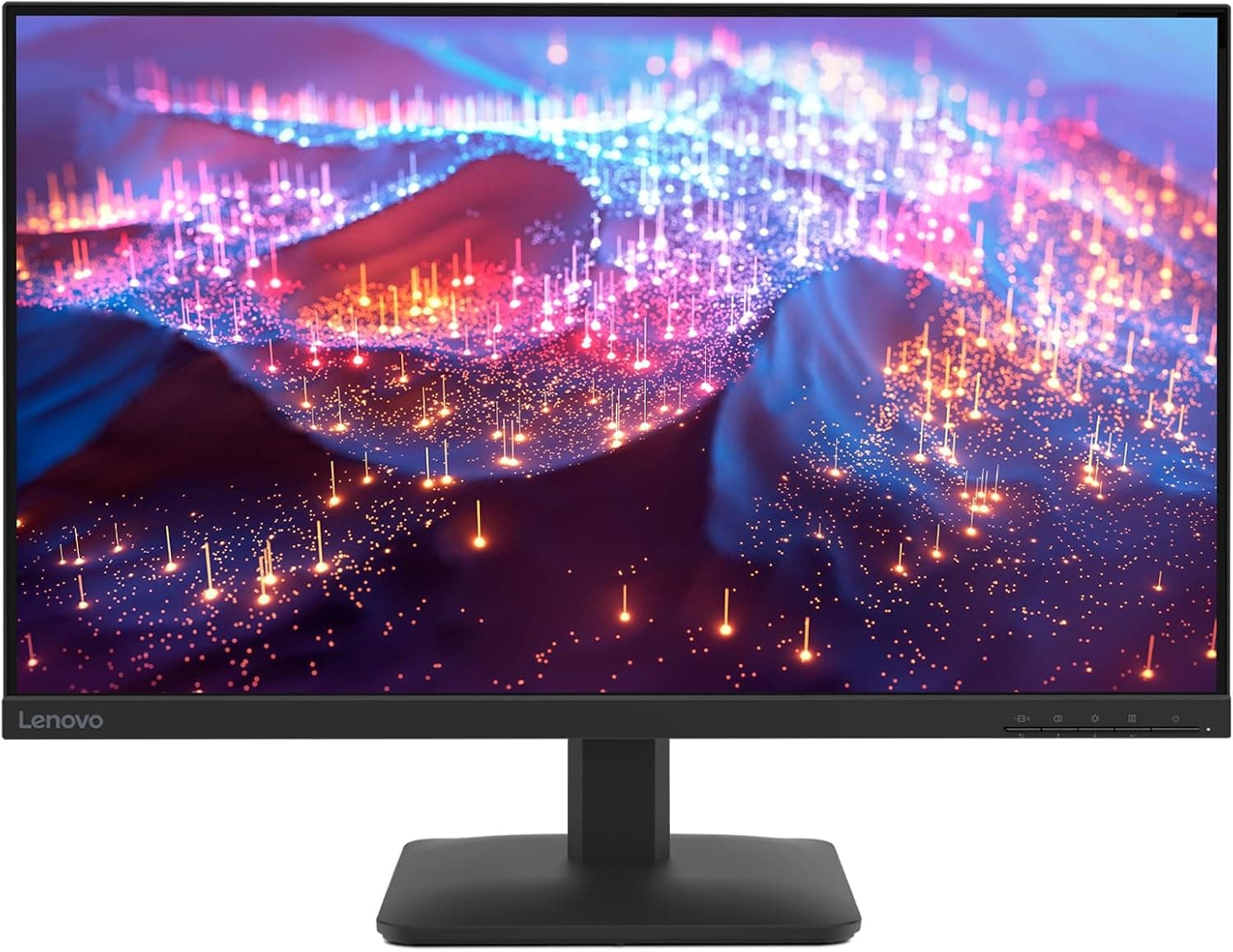 Lenovo L27-4e モニター - 27インチフラット IPS FullHD ディスプレイ - 100Hz リフレッシュレート - 4ms 応答時間 - HDMI 1.4 - VGA - チルトスタンド - レイブンブラック
