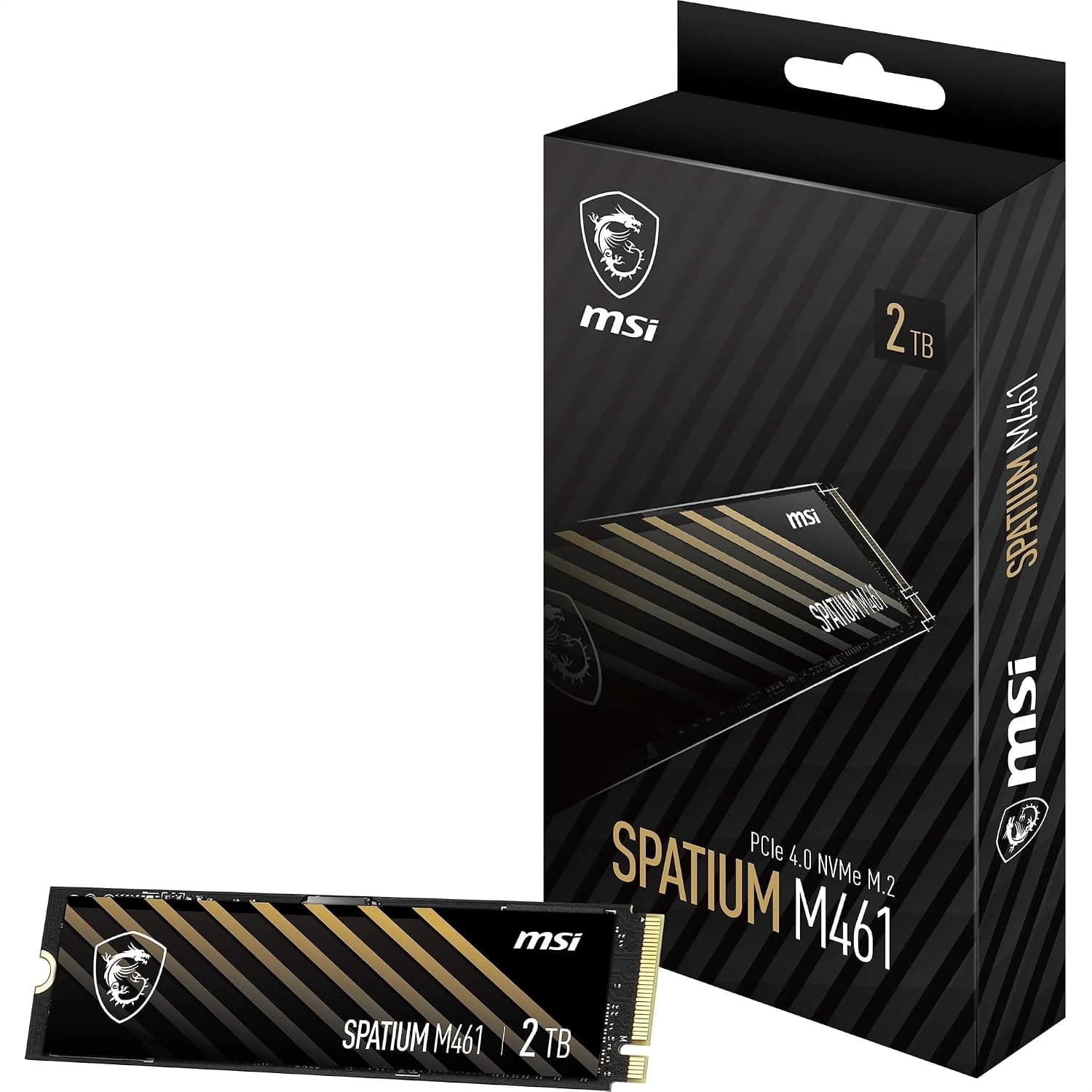MSI M461 2TB PCIe Gen4x4 NVMe 1.4 M.2 3D Nand 内蔵ソリッドステートドライブ