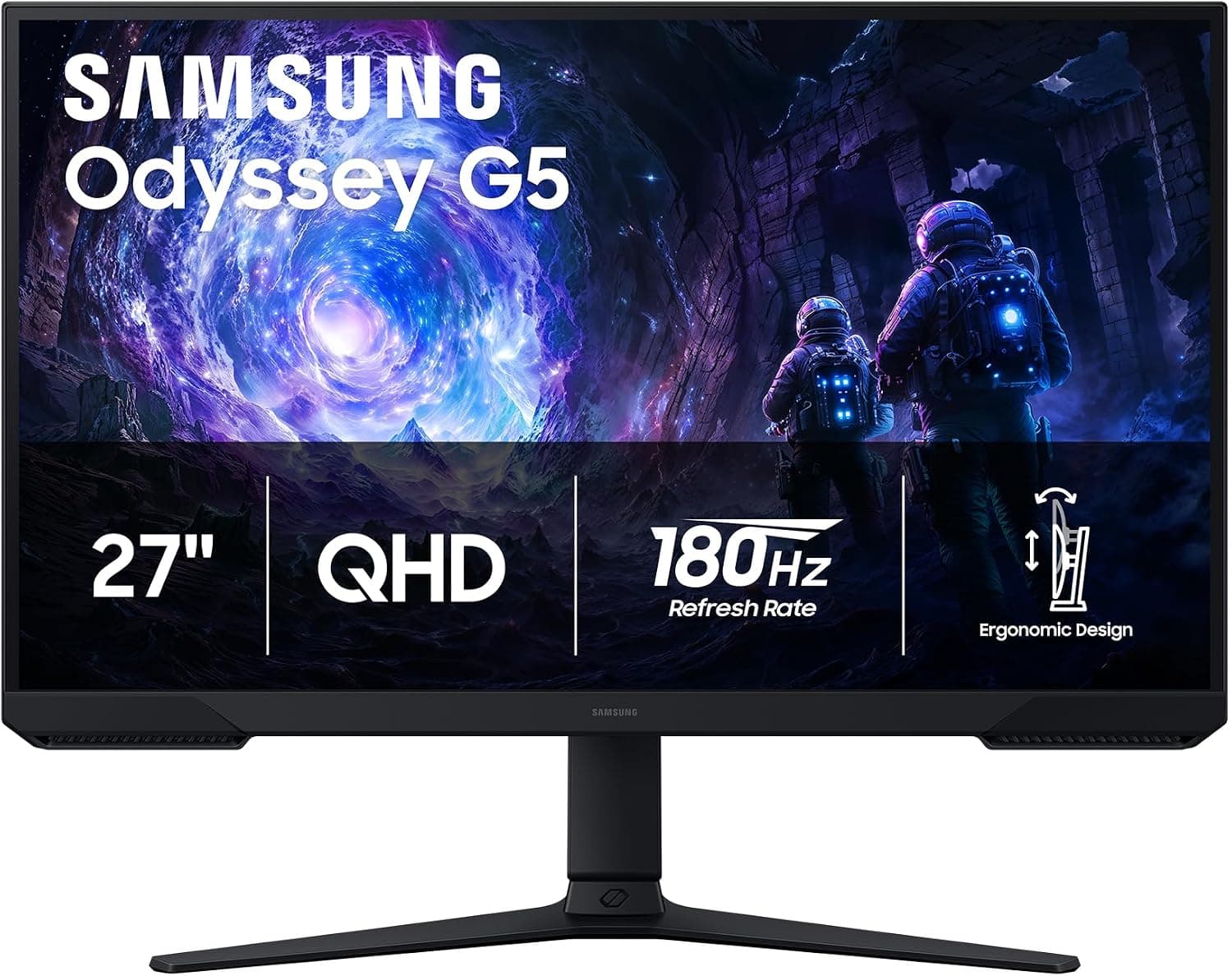 Samsung 27インチオデッセイ G5 (G51F) シリーズ QHD (1440P) ゲーミングモニター