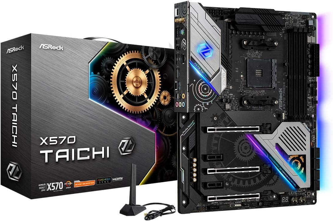 ASRock マザーボード X570 Taichi AMD Ryzen 5000 シリーズ CPU (Soket AM4) 対応 X570 ATX マザーボード 【国内正規代理店品】
