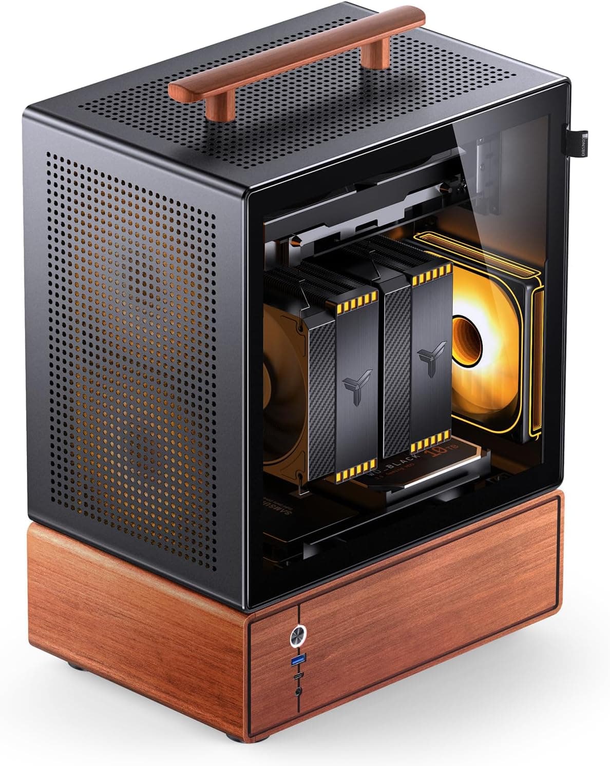JONSBO T7 ブラック Micro ATX PCケース