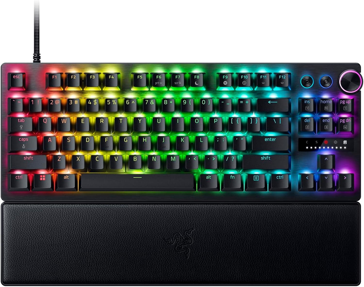 Razer Huntsman V3 Pro TKL (アナログスイッチ) - テンキーレスゲーマーキーボード - クイックリリース (ストライクモード