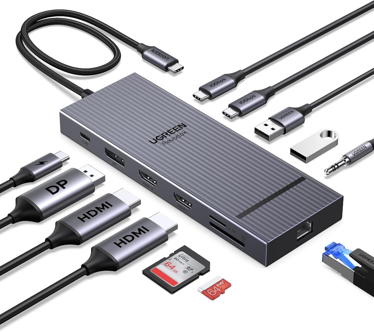 UGREEN Revodok Pro 12-in-1 トリプル4Kドッキングステーション