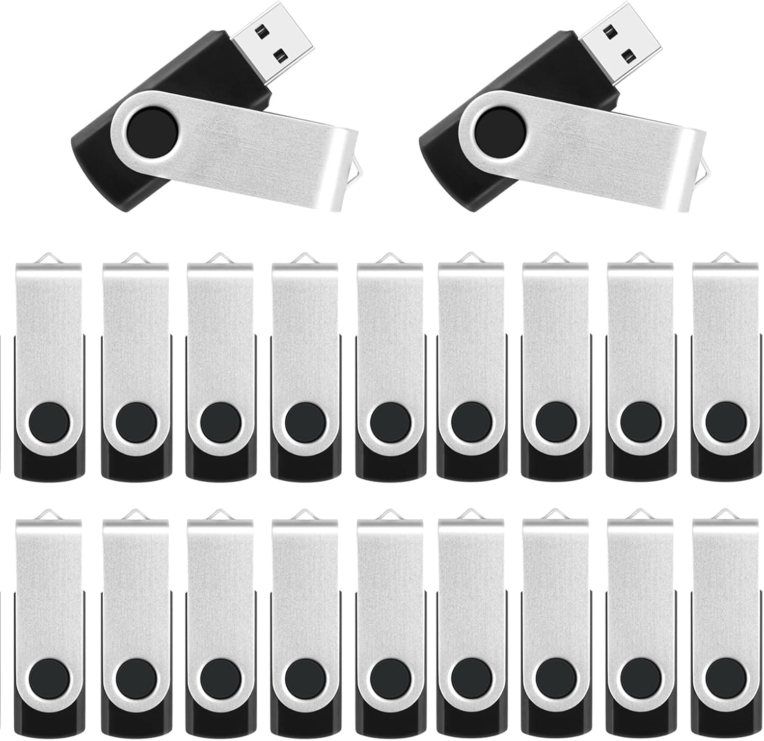 512MB USBフラッシュドライブ 20個パックバルクフラッシュドライブ USB 2.0 サムドライブメモリースティックジャンプドライブランヤード付き回転式フォトスティックペンドライブ Zipデータストレージコンピュータ用バックアップフラッシュドライブ
