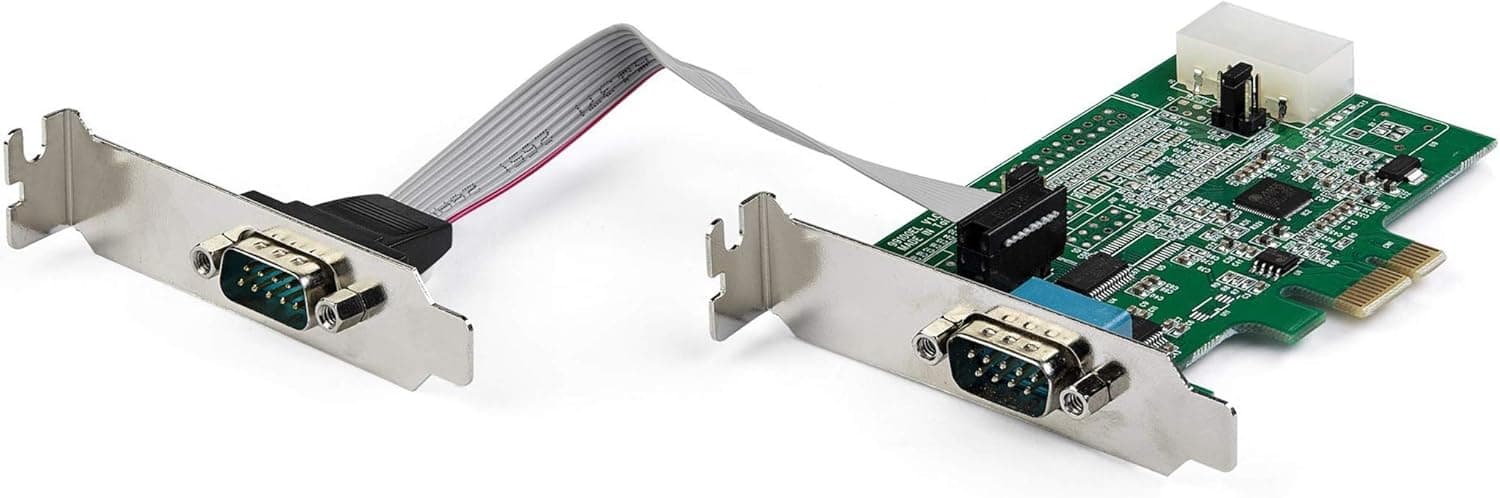 StarTech.com RS232Cシリアル2ポート増設PCIeカード 16950 UART 標準&amp;ロープロファイルに対応 921.4kbps Windows