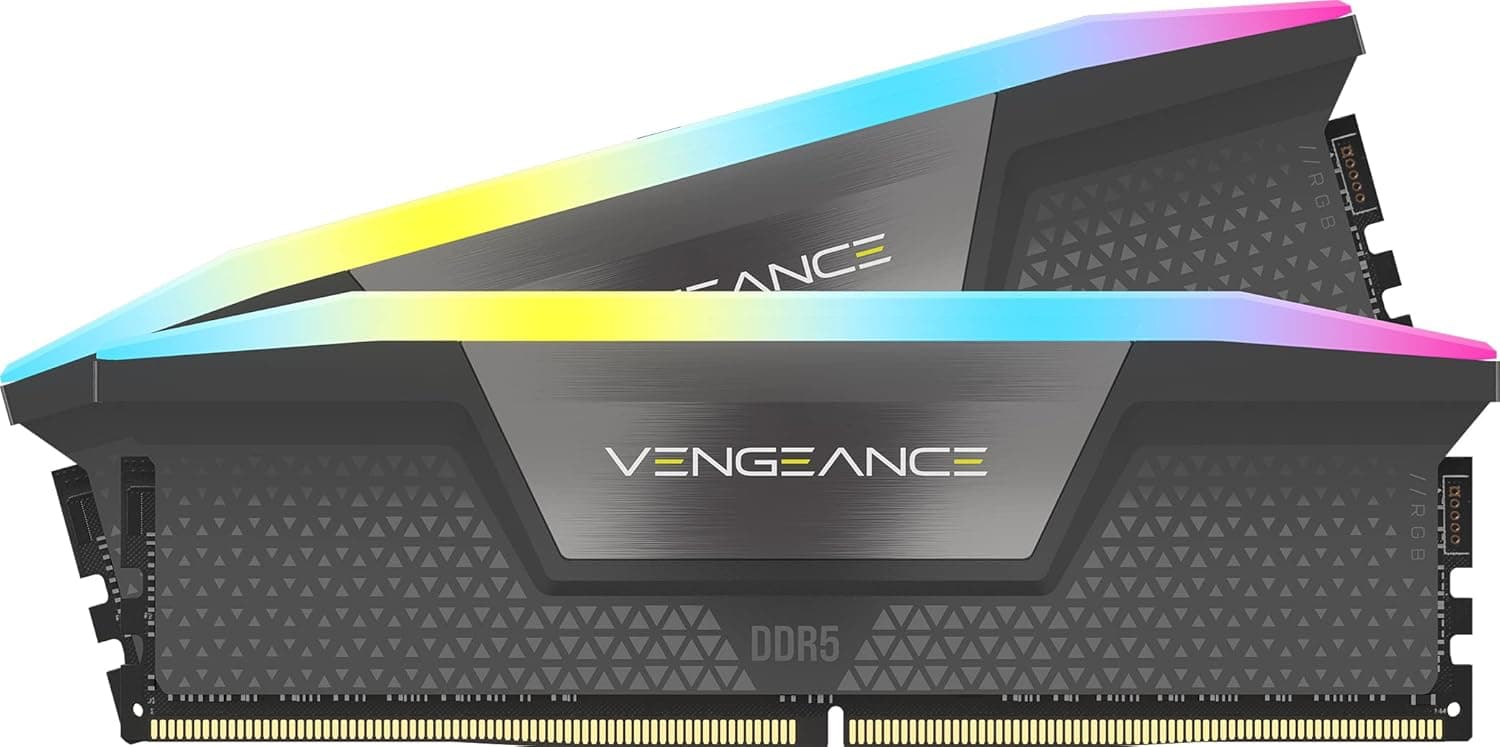 CORSAIR VENGEANCE DDR5 メモリ 16GB（8GB×2）最大5600MHz対応 AMD EXPO &amp; Intel XMP対応 CL40 デスクトップPC用グレー CMK16GX5M2B5600Z40