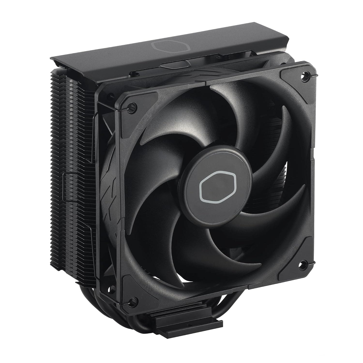 Cooler Master Hyper 212 ブラックエディション CPUエアクーラー Silencio FP120ファン陽極酸化ガンメタルブラックつや消しニッケルフィン銅直接接触ヒートパイプ4本 AMD Ryzen