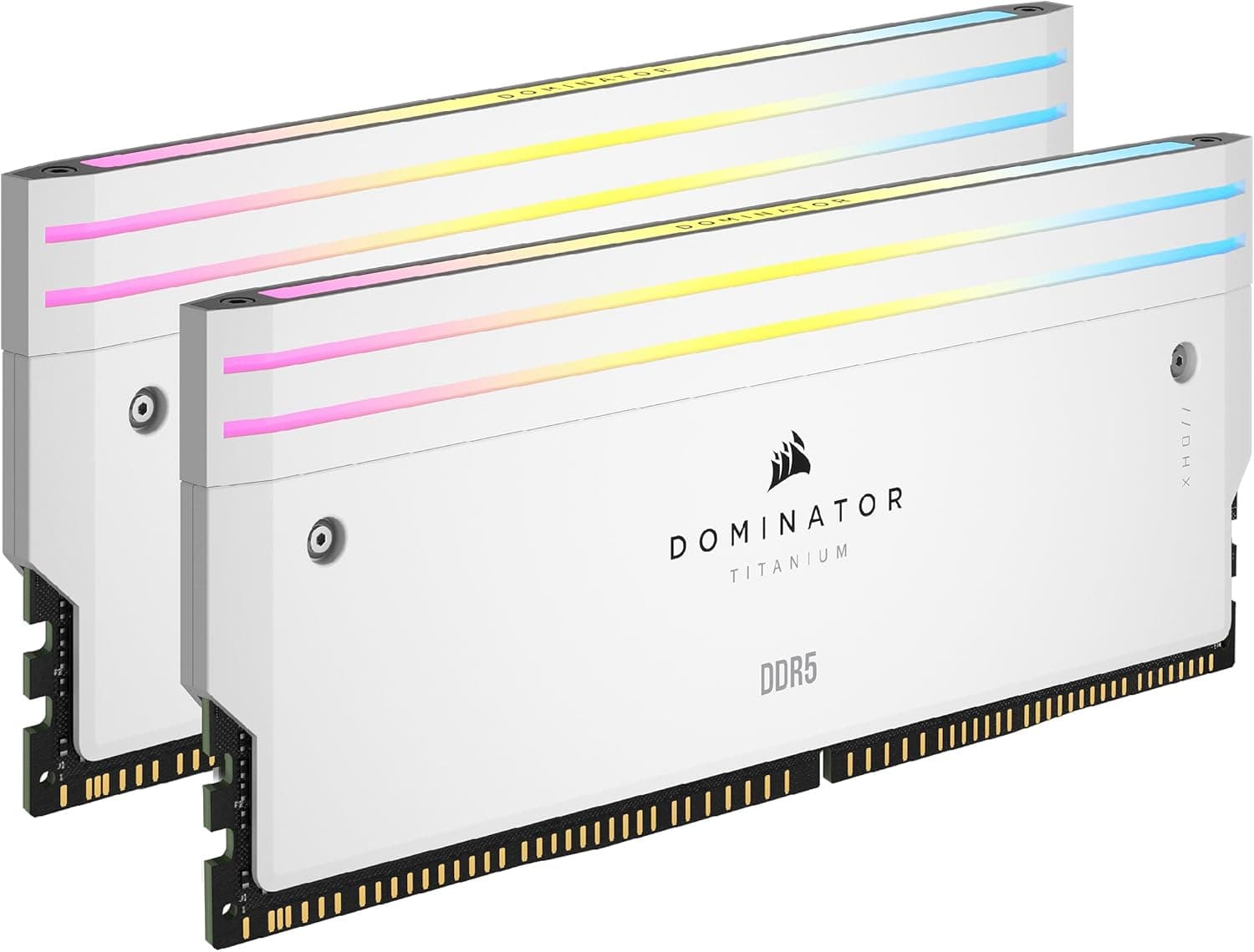 CORSAIR DOMINATOR チタンDDR5 RGBライトエンハンスメントキット – モジュール2個 – 0GB RAM – CORSAIR iCUE対応 – ホワイト