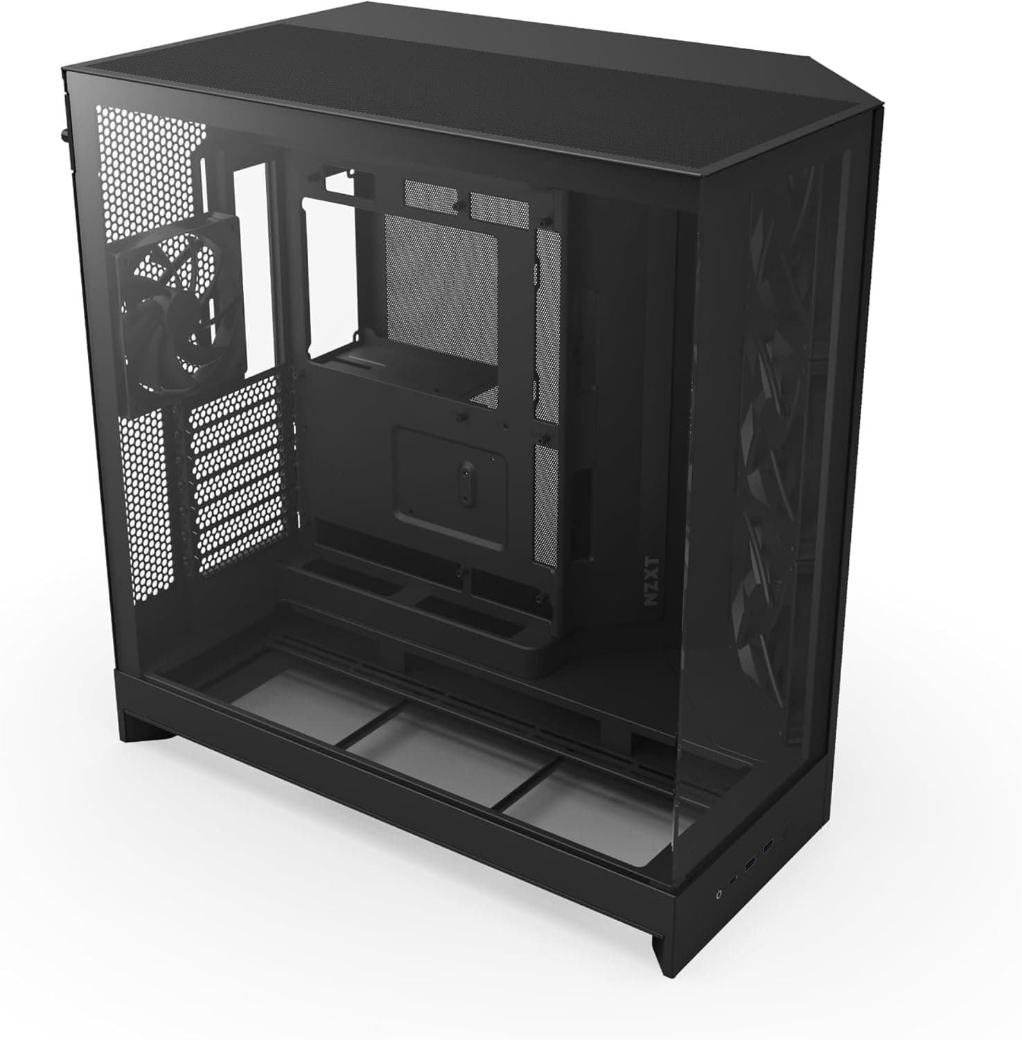 NZXT H9 Flow (2025) デュアルチャンバー ミドルタワー型PCケース ブラック CM-H92FB-01 CS9290