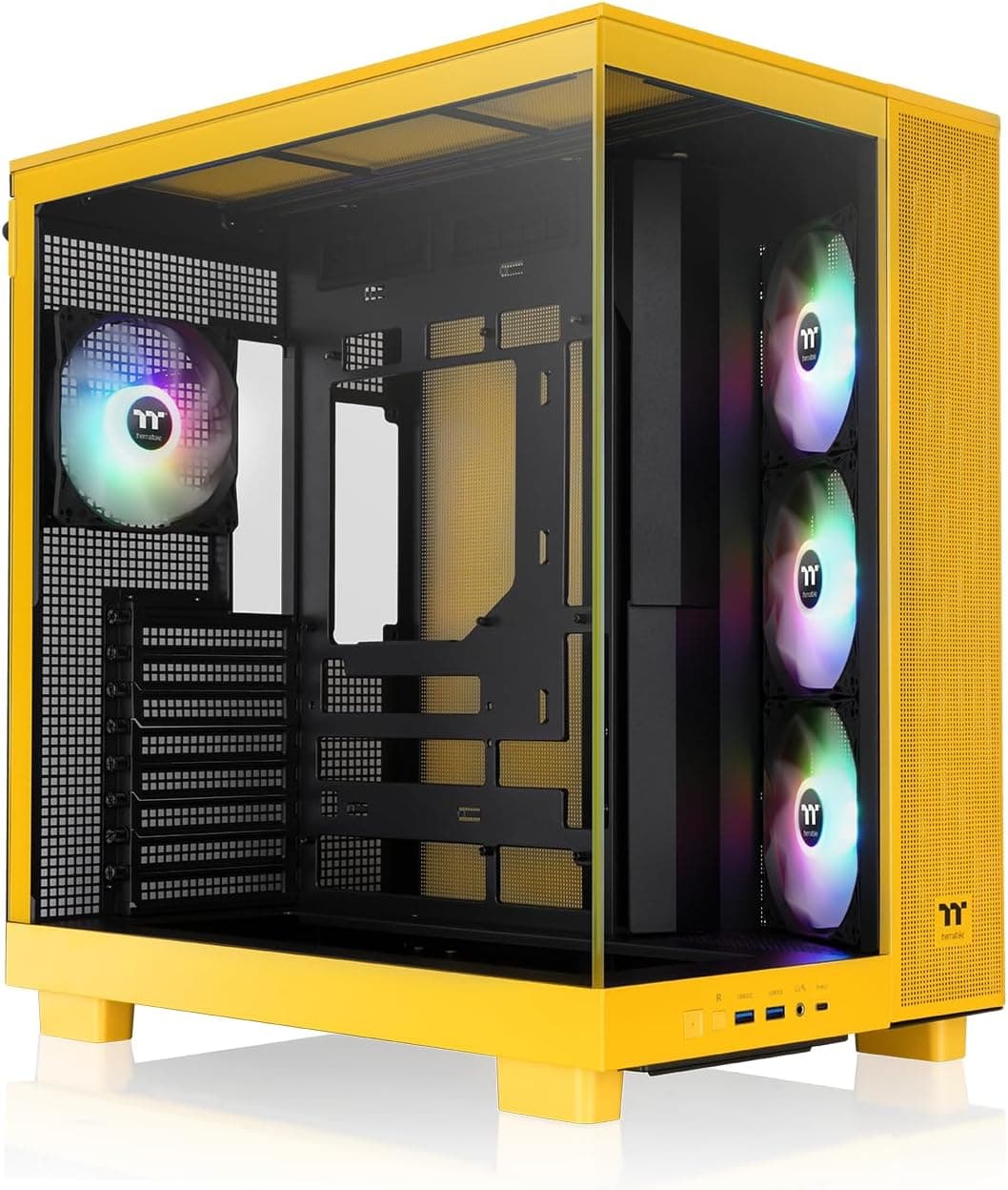 Thermaltake View 380 XL TG ARGB Bumblebee CA-11E-00M4WN-00 — 限定 バンブルビーカラーのピラーレスミドルタワーケース