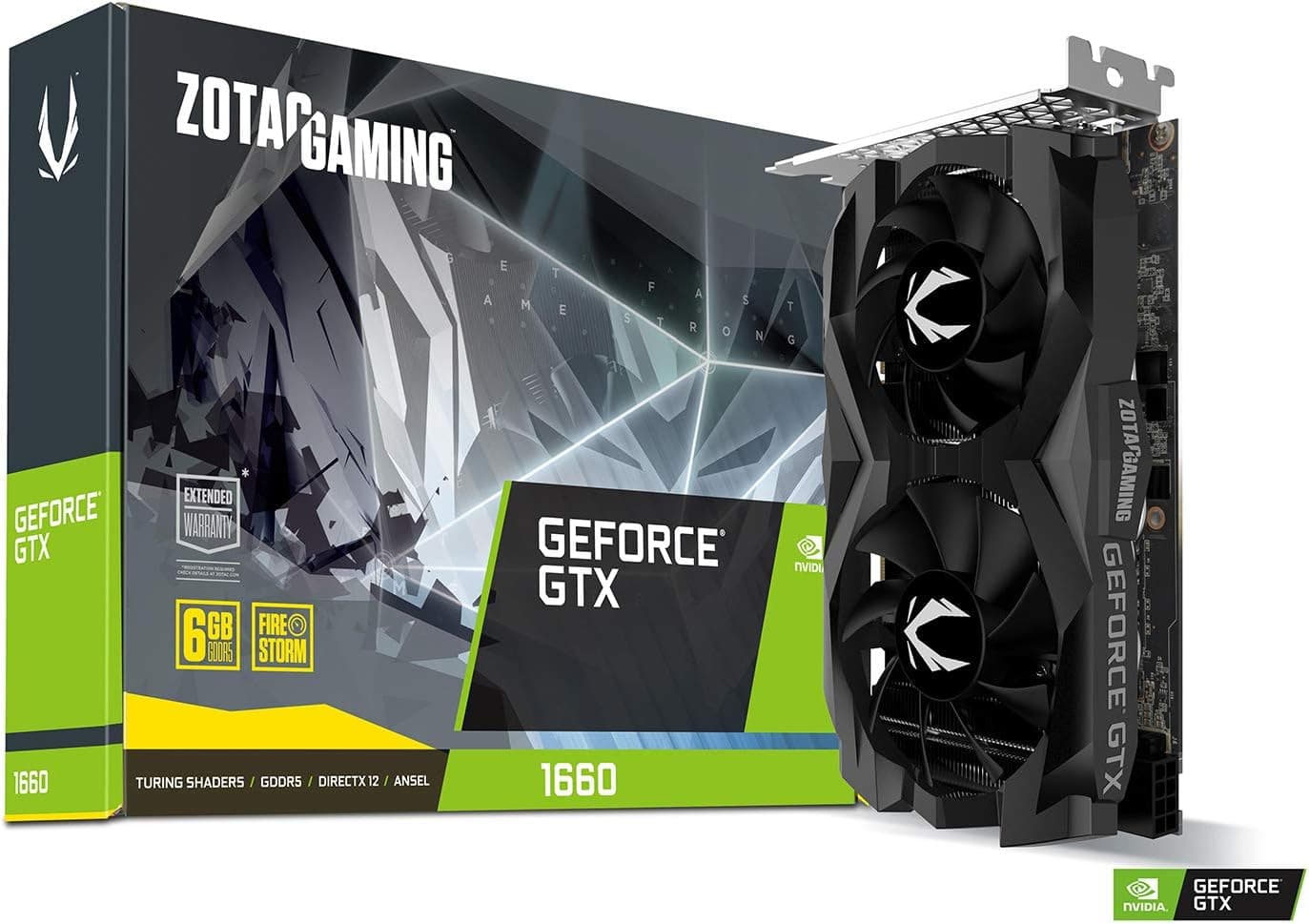 ZOTAC Gaming GeForce GTX 1660 6GB GDDR5 192ビットゲーミンググラフィックスカード超コンパクト ZT-T16600F-10L