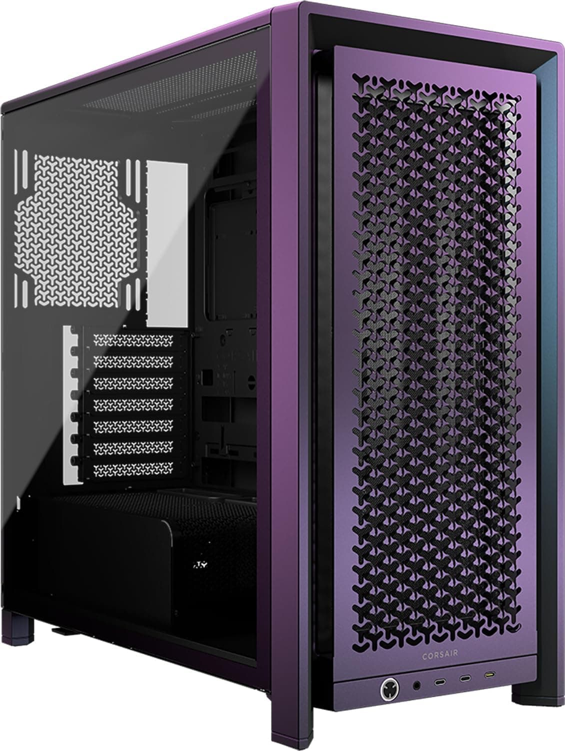 CORSAIR Frame 4000D Vaultシリーズモジュラーミッドタワー ATX PCケース – 高風量 InfiniRailファンマウントシステムモジュラーカスタマイズ広々としたインテリア GPUのたるみ防止 – Galaxy