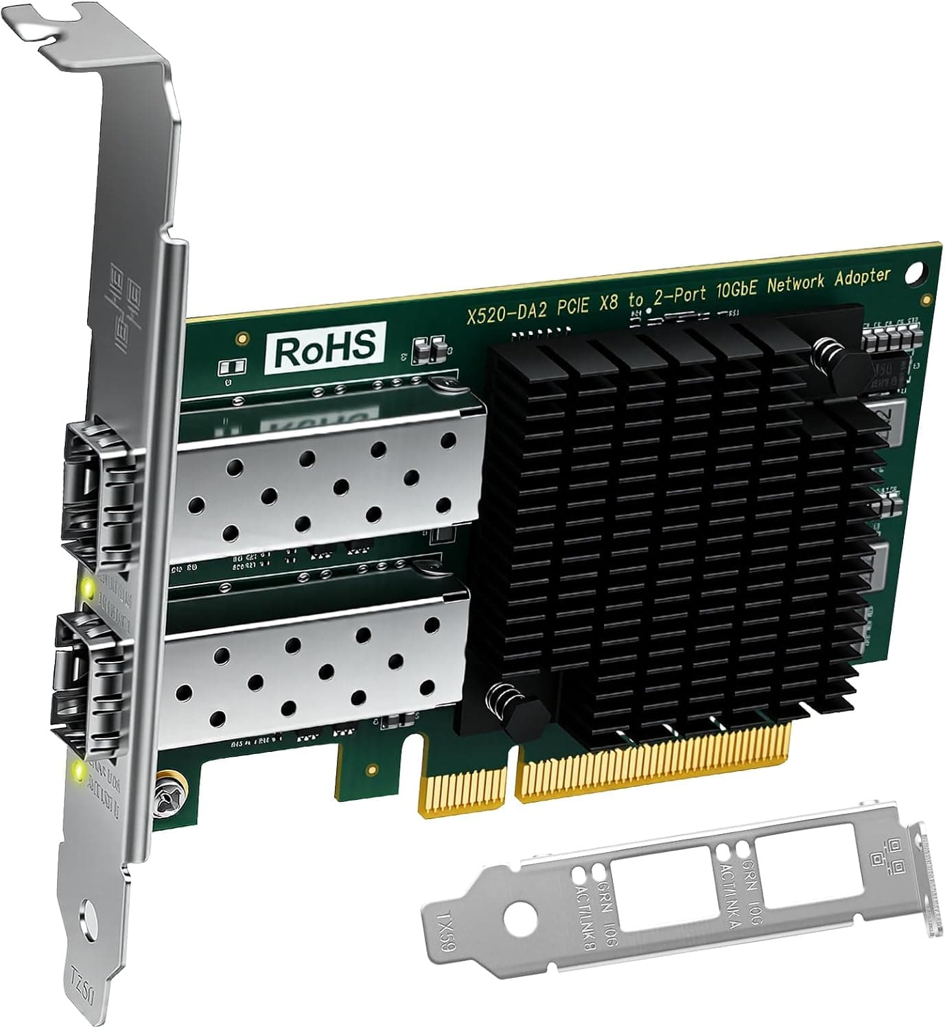 LinksTek X520-DA2 Intel 82599ES搭載 デュアル10GbE SFP+ネットワークカード