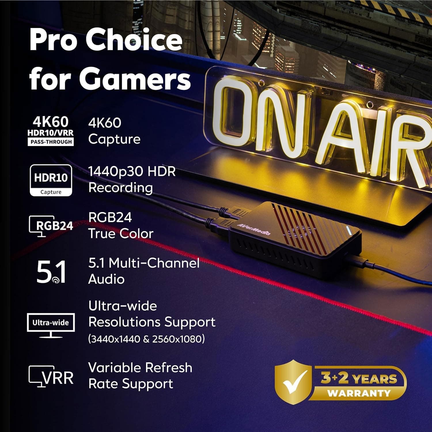 AVerMedia 4K HDMI キャプチャカードストリーミング PS5 Xbox Nintendo Switch PC USB 3.2 ゲームキャプチャデバイス Twitch OBS YouTube Discord 低遅延録画用 GC553Pro Live Gamer Ultra S用