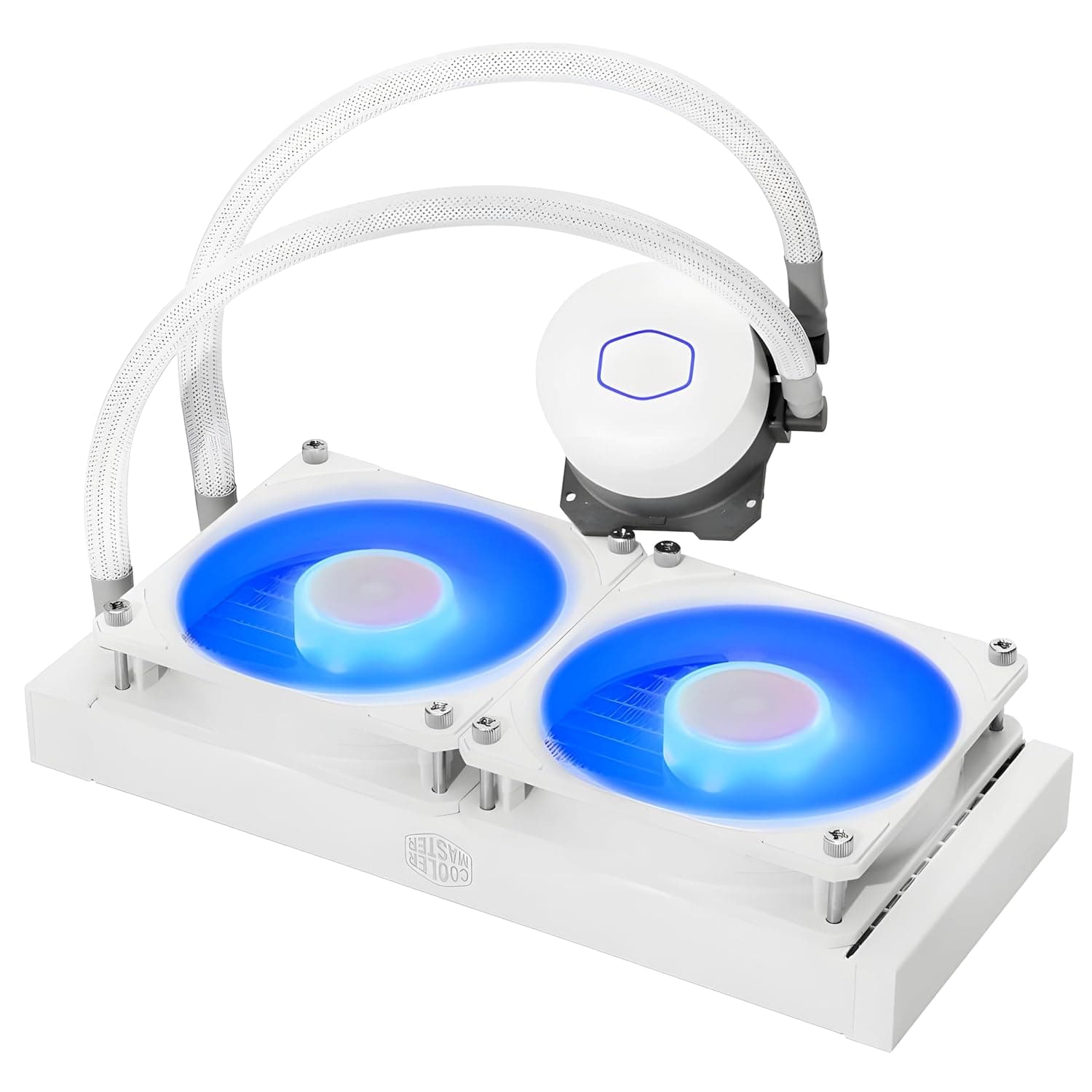 Cooler Master MasterLiquid ML240L V2 RGB ホワイトエディション CPUリキッドクーラー - より明るい照明効果