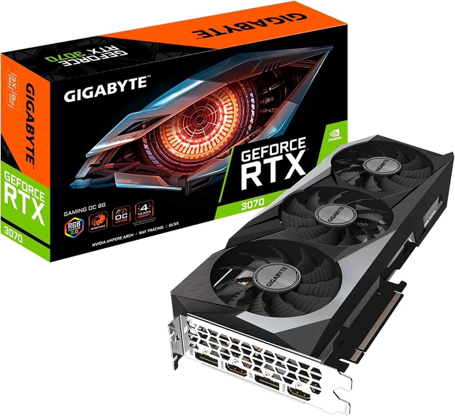 GIGABYTE (ギガバイト) GeForce RTX 3070 ゲーミング オーバークロック OC 8G (REV2.0) グラフィックカード