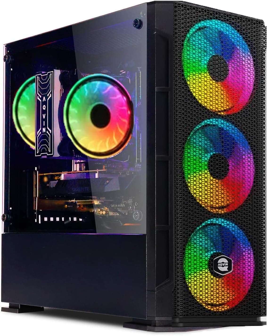 AQVIN ゲーミングコンピューター PC デスクトップ - Intel Core i7プロセッサー 最大3.9Ghz