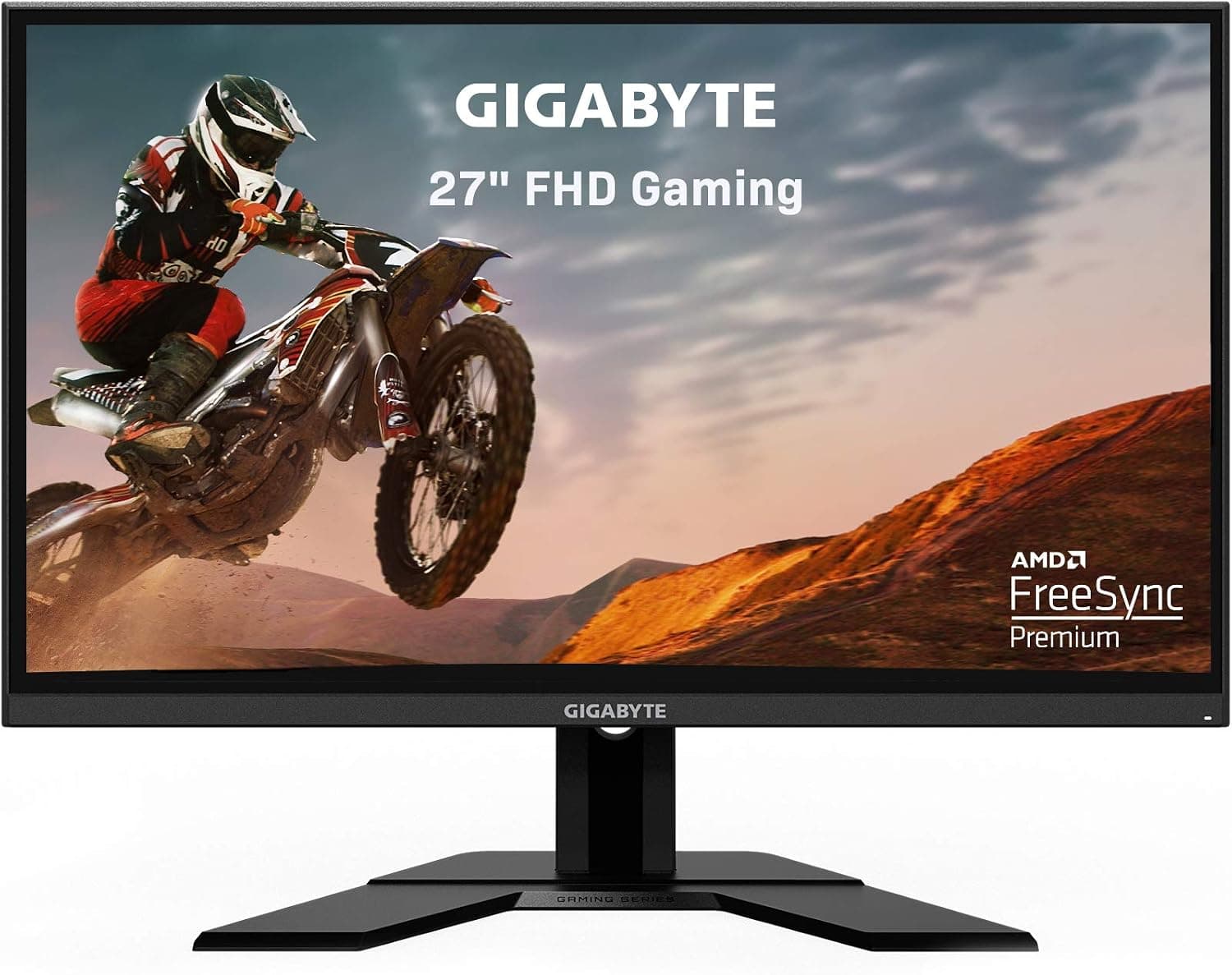 Gigabyte G27F 27 144Hz 1080P 1920 x 1080 IPS 1ms(PRT) 95% DCI-P3 FreeSync 1.2 x HDMI 1.4 x 2x USB 3.0 (G27F-SA)