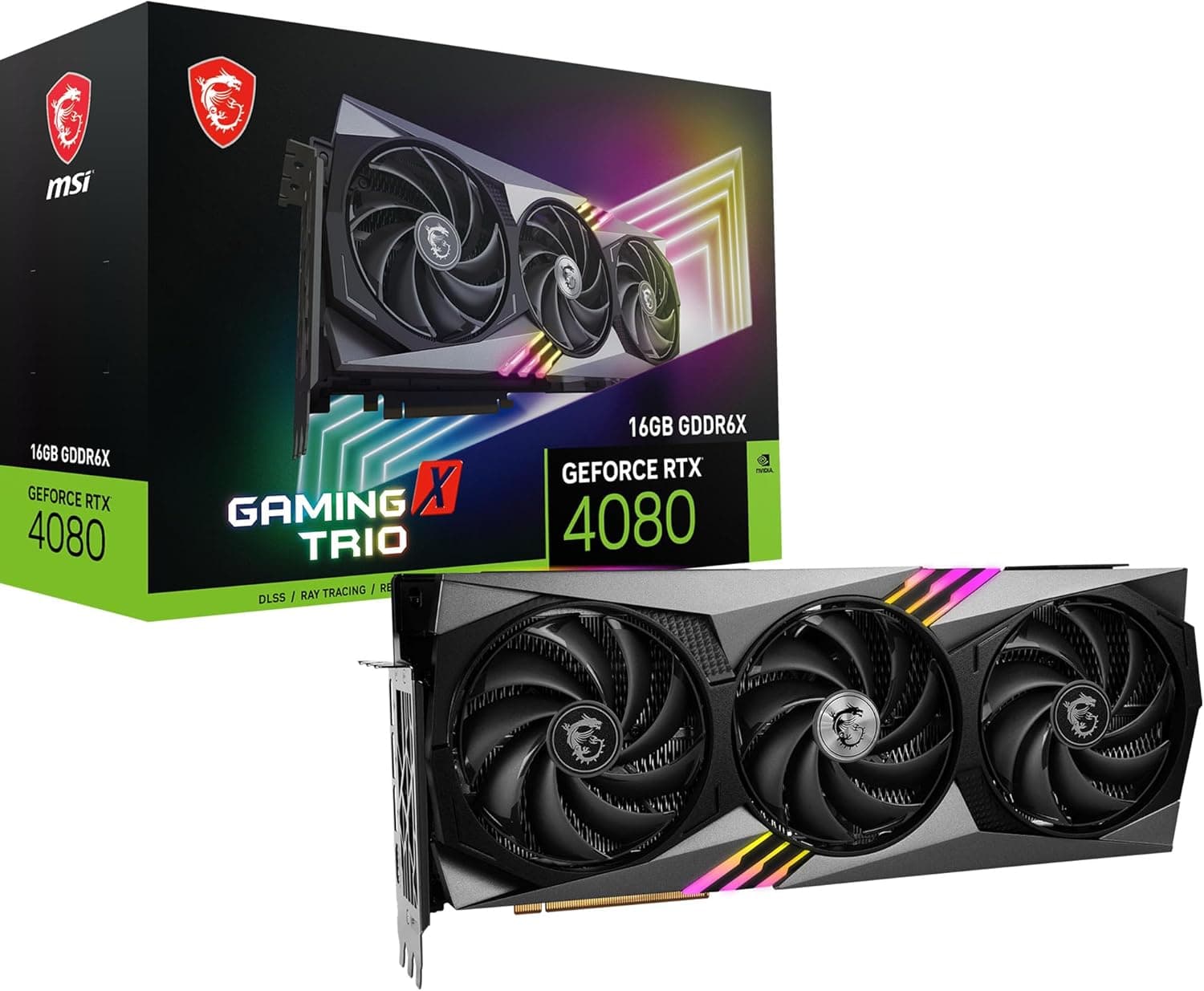 MSI GeForce RTX 4080 16GB Gaming X Trio ゲーミンググラフィックスカード - 16GB GDDR6X 2610 MHz
