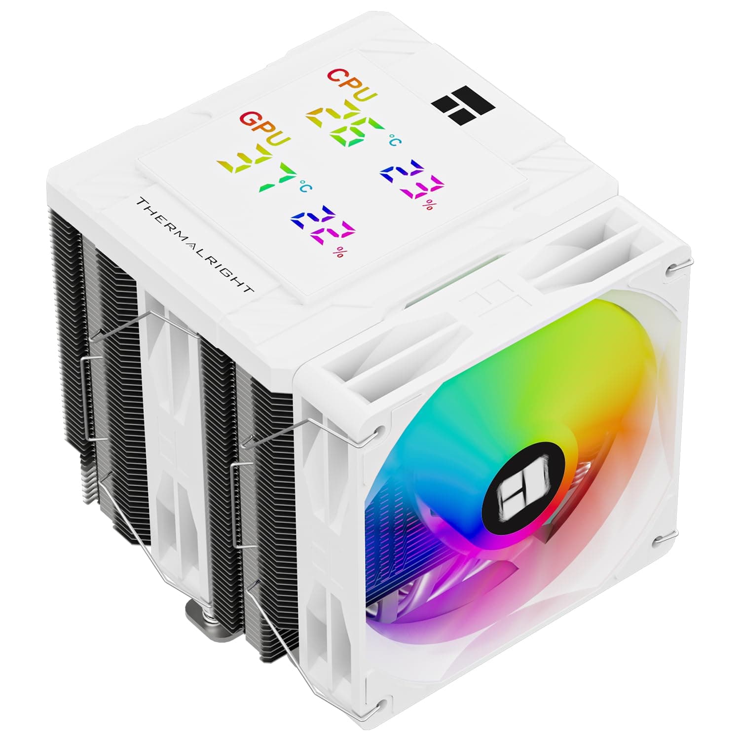 Thermalright Peerless Assassin 120 デジタル ARGB ホワイト CPUエアクーラー デジタルスクリーントップカバー 6ヒートパイプコンピューターCPUクーラー AM4