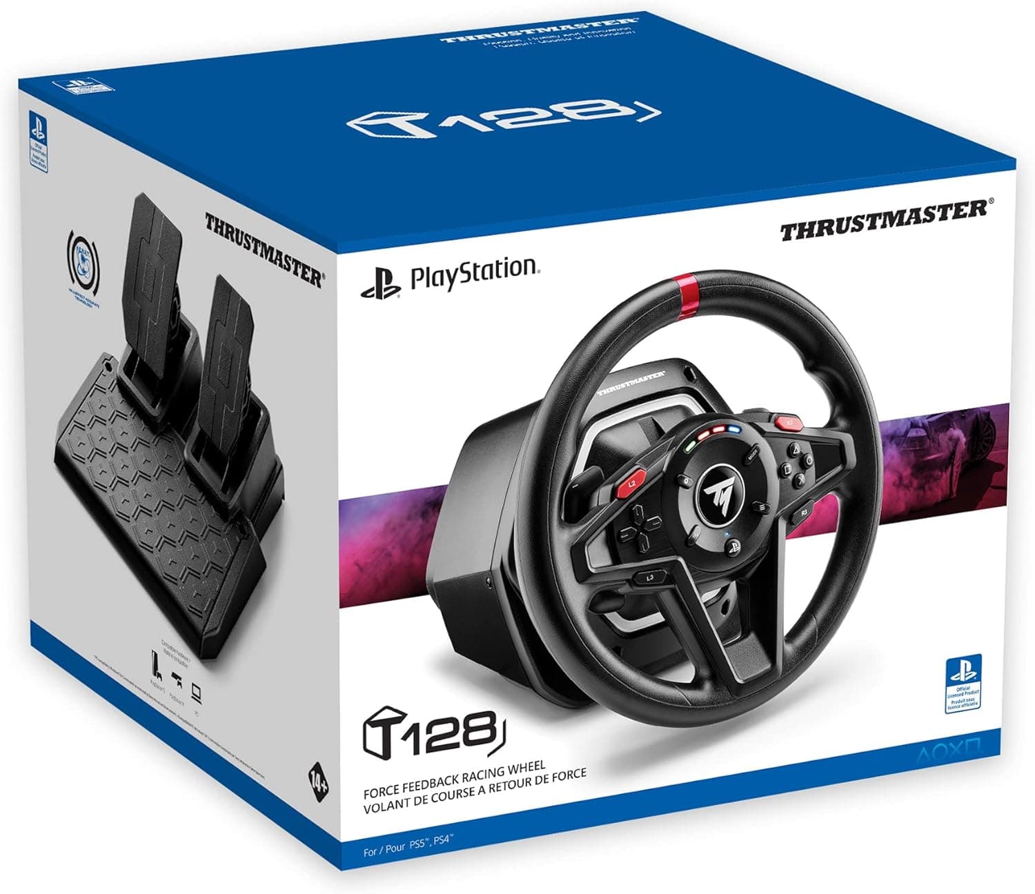 【国内正規品】Thrustmaster スラストマスター レーシングコントローラー T128 PS＋ TH8S Shifter Add-On レーシングシフターセット