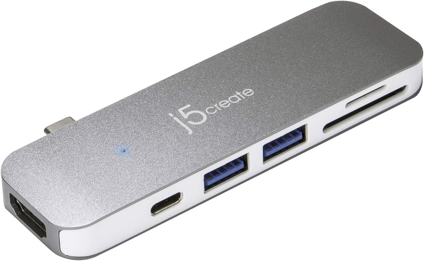 j5create USB C ハブ 7in1 PD60W充電対応 HDMI 4K出力 USB3.0×2 5Gbps SD