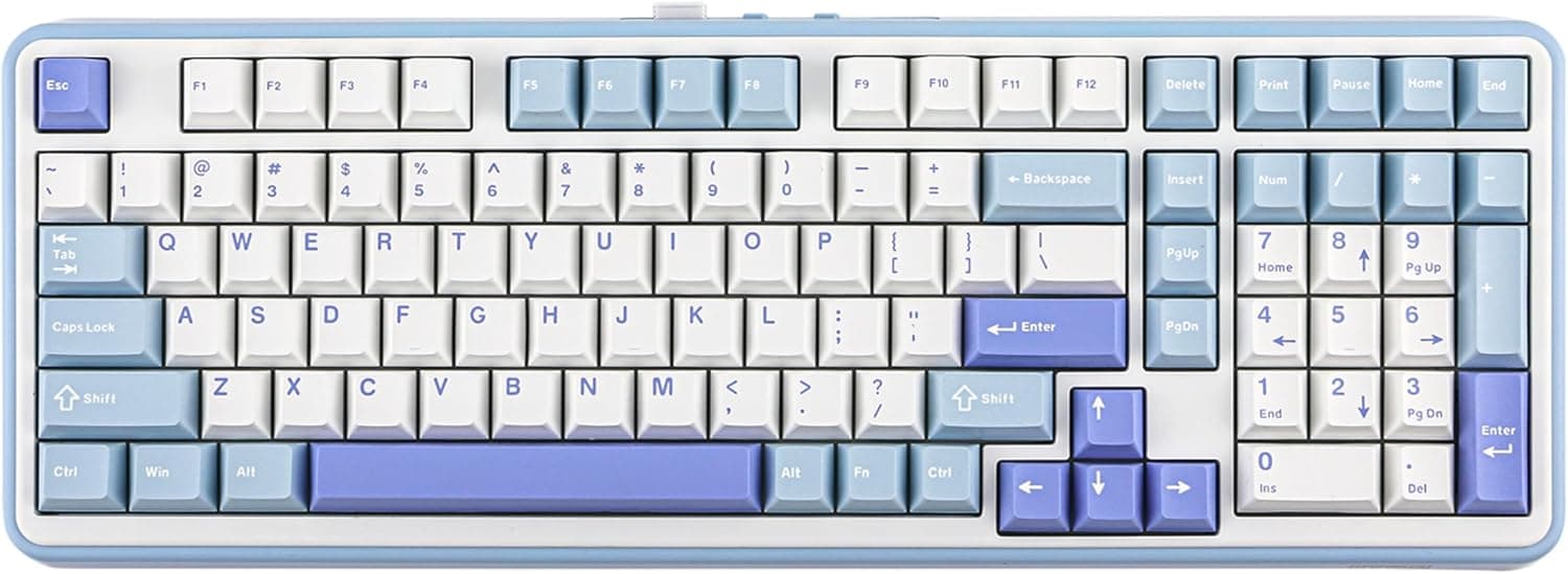 EPOMAKER TH99 トライモードワイヤレスメカニカルキーボード ホットスワップ対応 テンキー付きRGBモデル