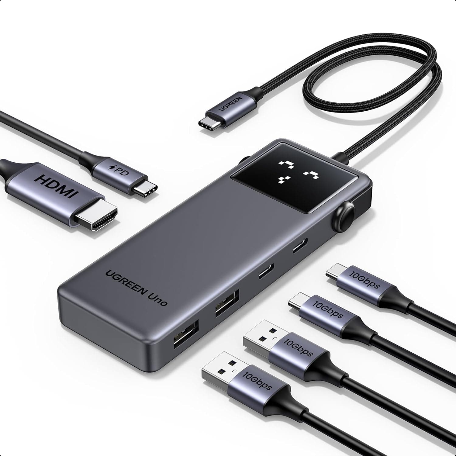 UGREEN Uno USB C Hub 6-in-1 Type C Adapter