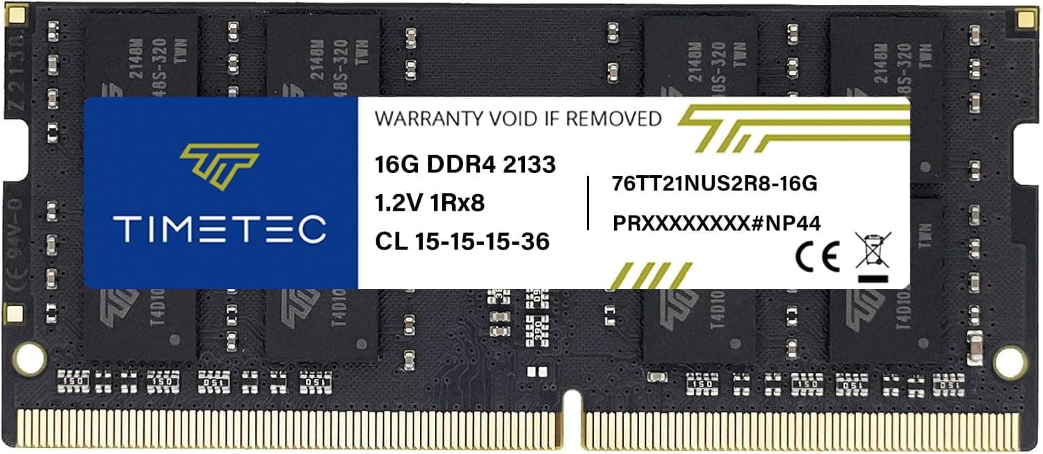Timetec Hynix IC DDR4 2133MHz PC3-17000バッファなし非ECC 1.5V CL15 2Rx8デュアルランク204ピンSODIMMラップトップノートブックコンピュータメモリRAMモジュールアップグレード(デュアルランク16GB)